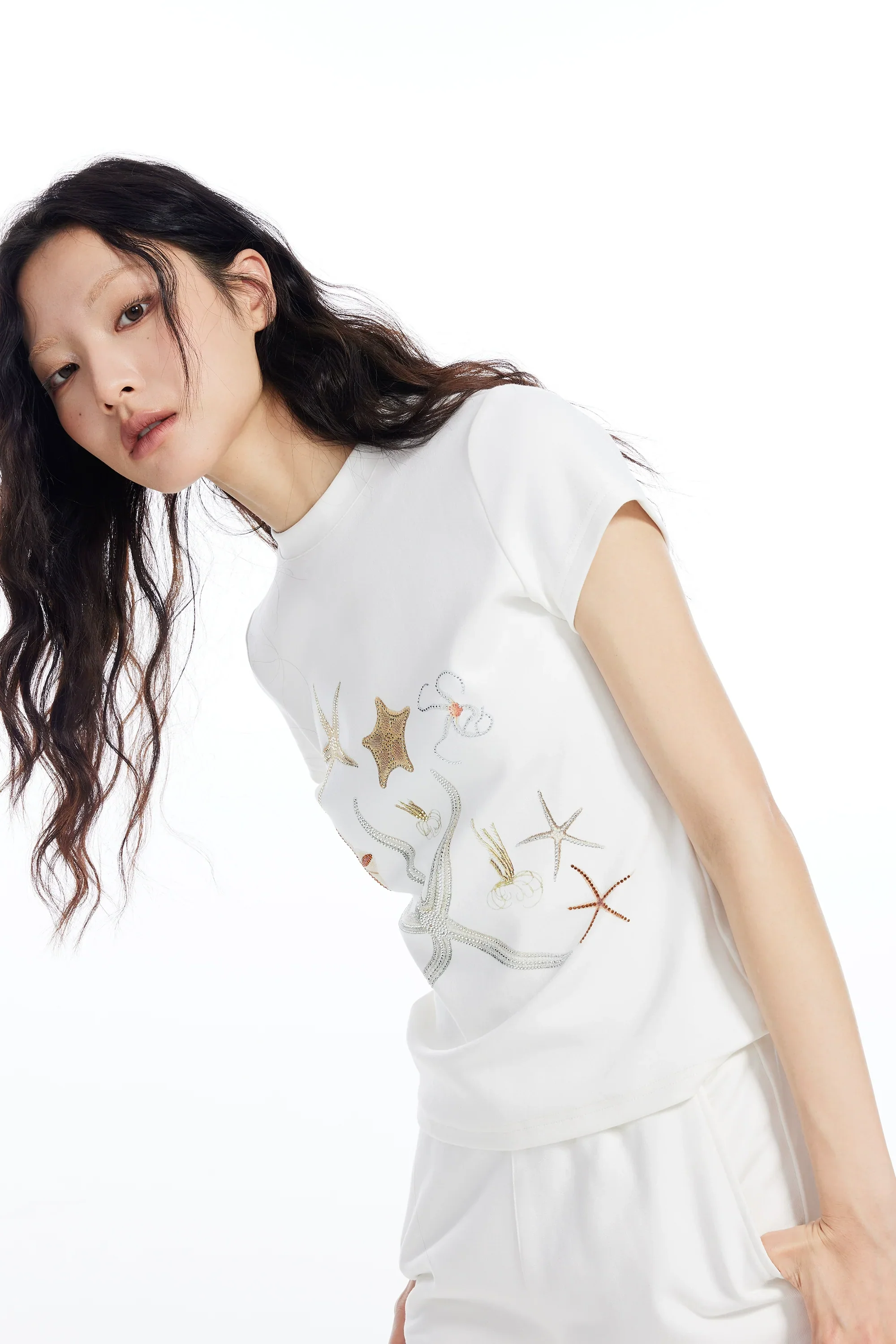 Embroidered Starfish Tee - Image 2