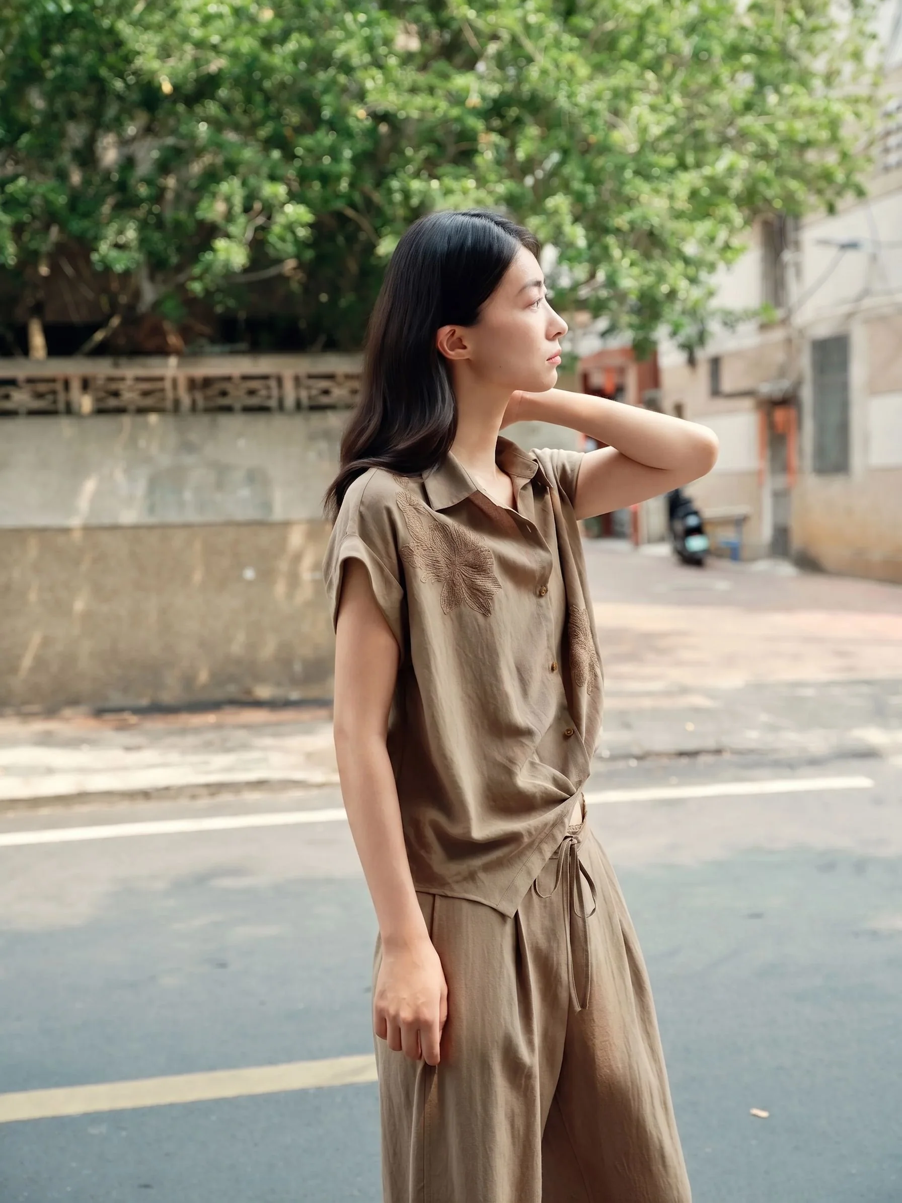 Embroidered Twist Shirt - Image 2