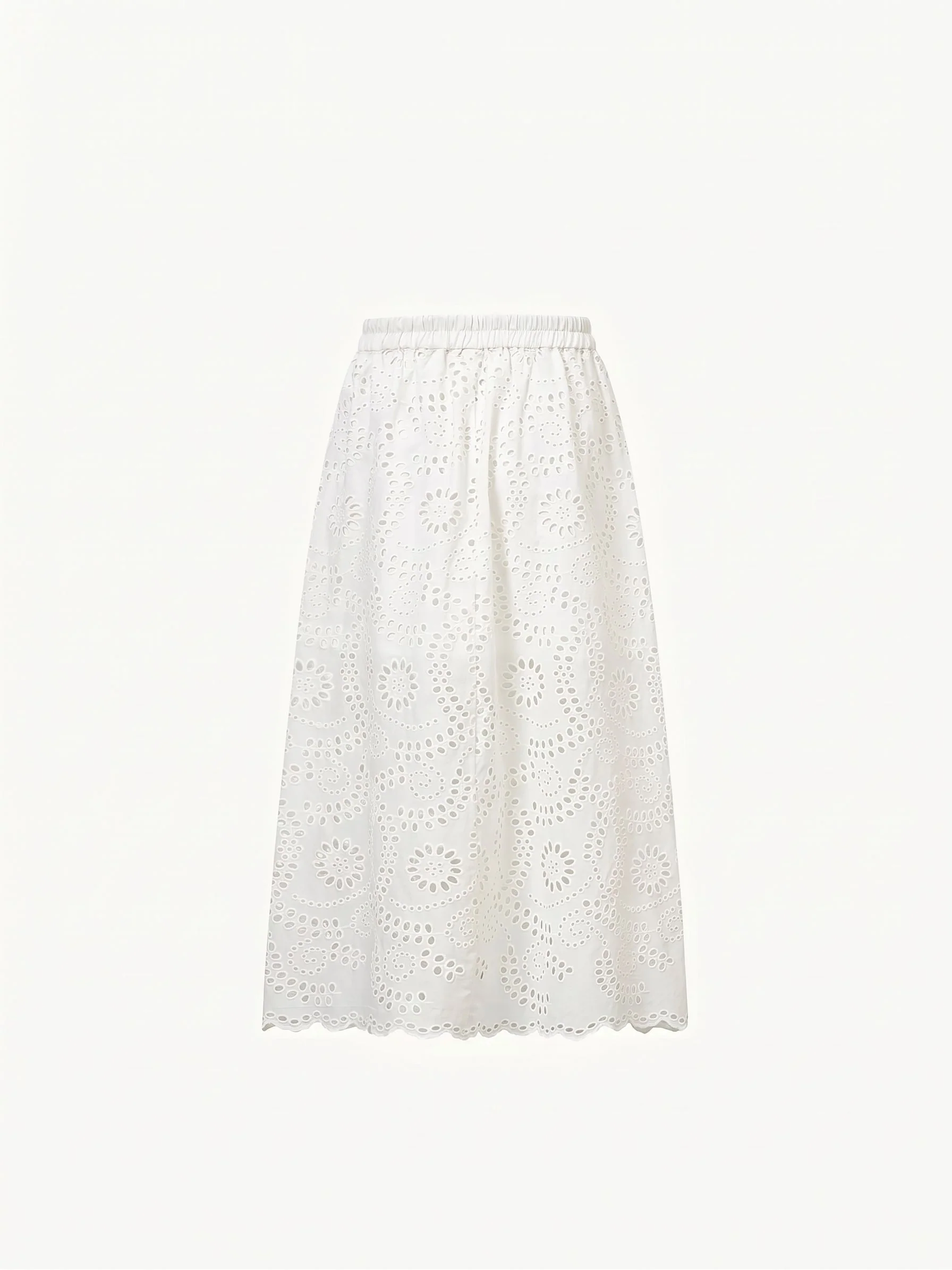 Eyelet Midi Skirt - Image 4