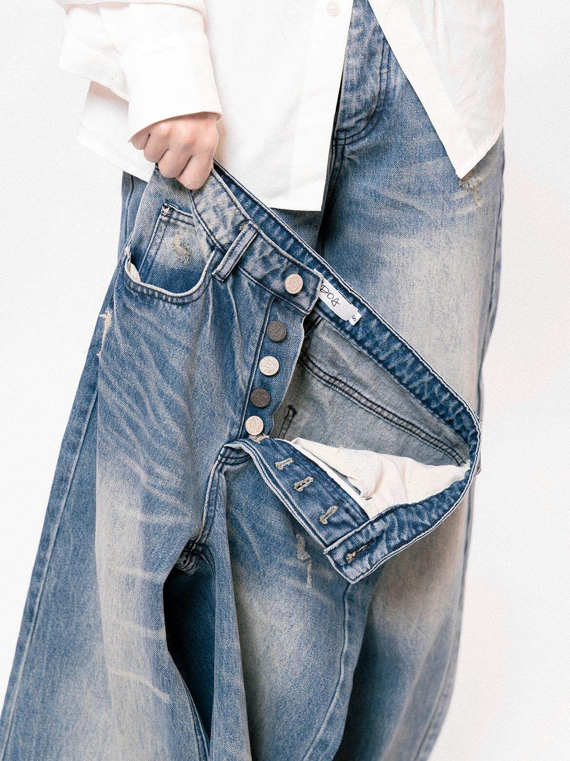 Faded Straight Jeans - Image 5