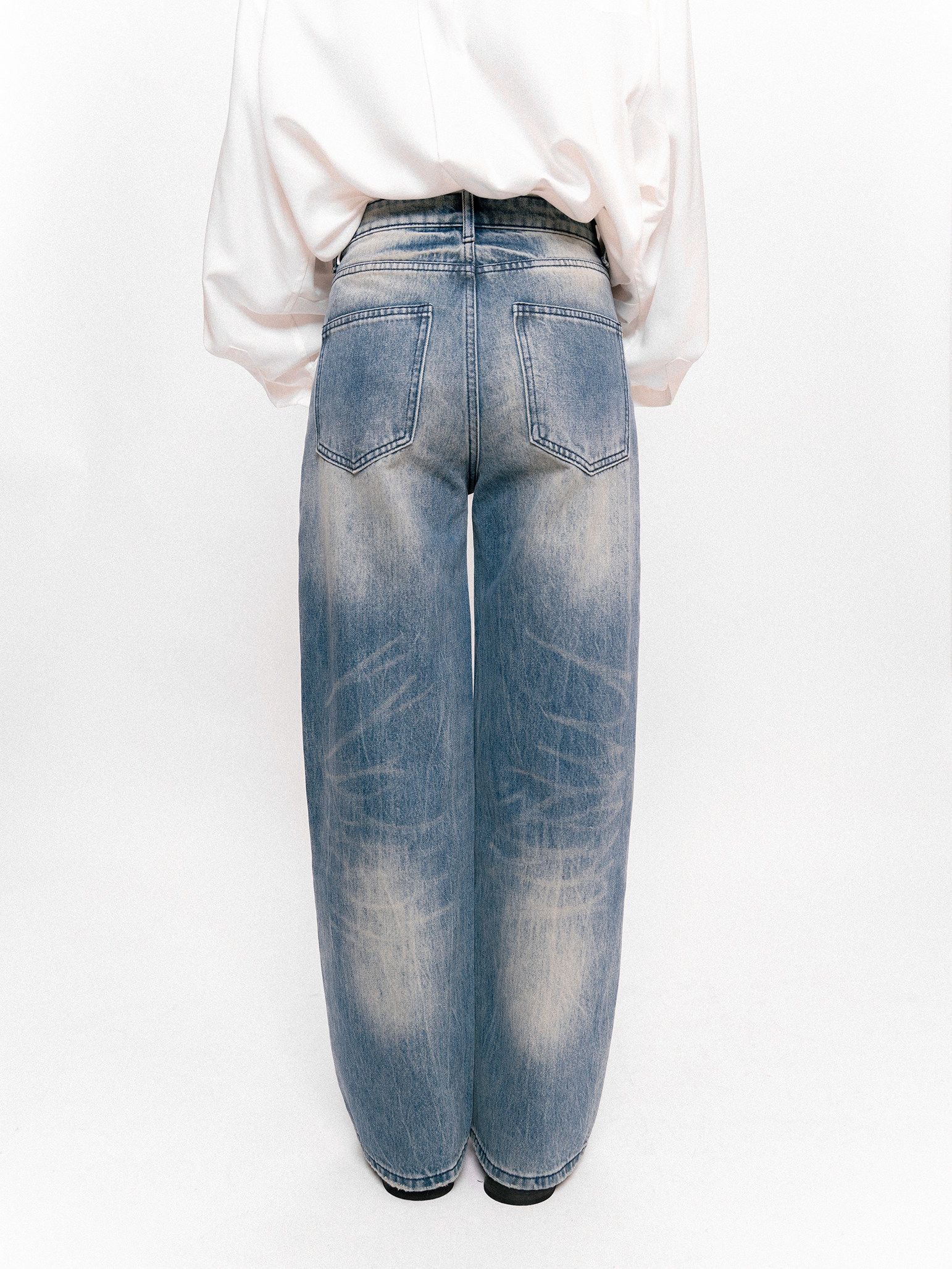 Faded Straight Jeans - Image 6
