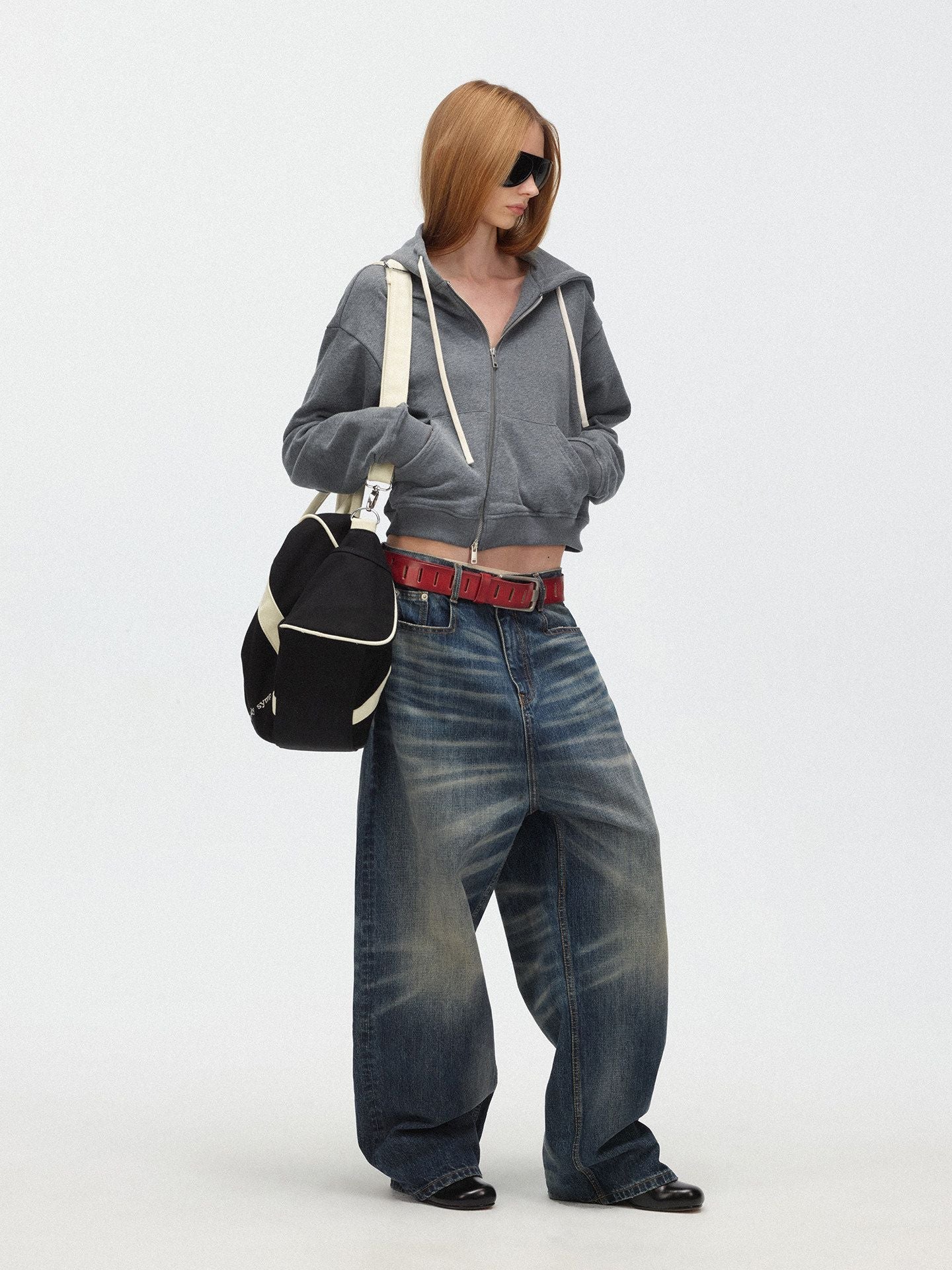 Faded Wide-Leg Jeans - Image 3