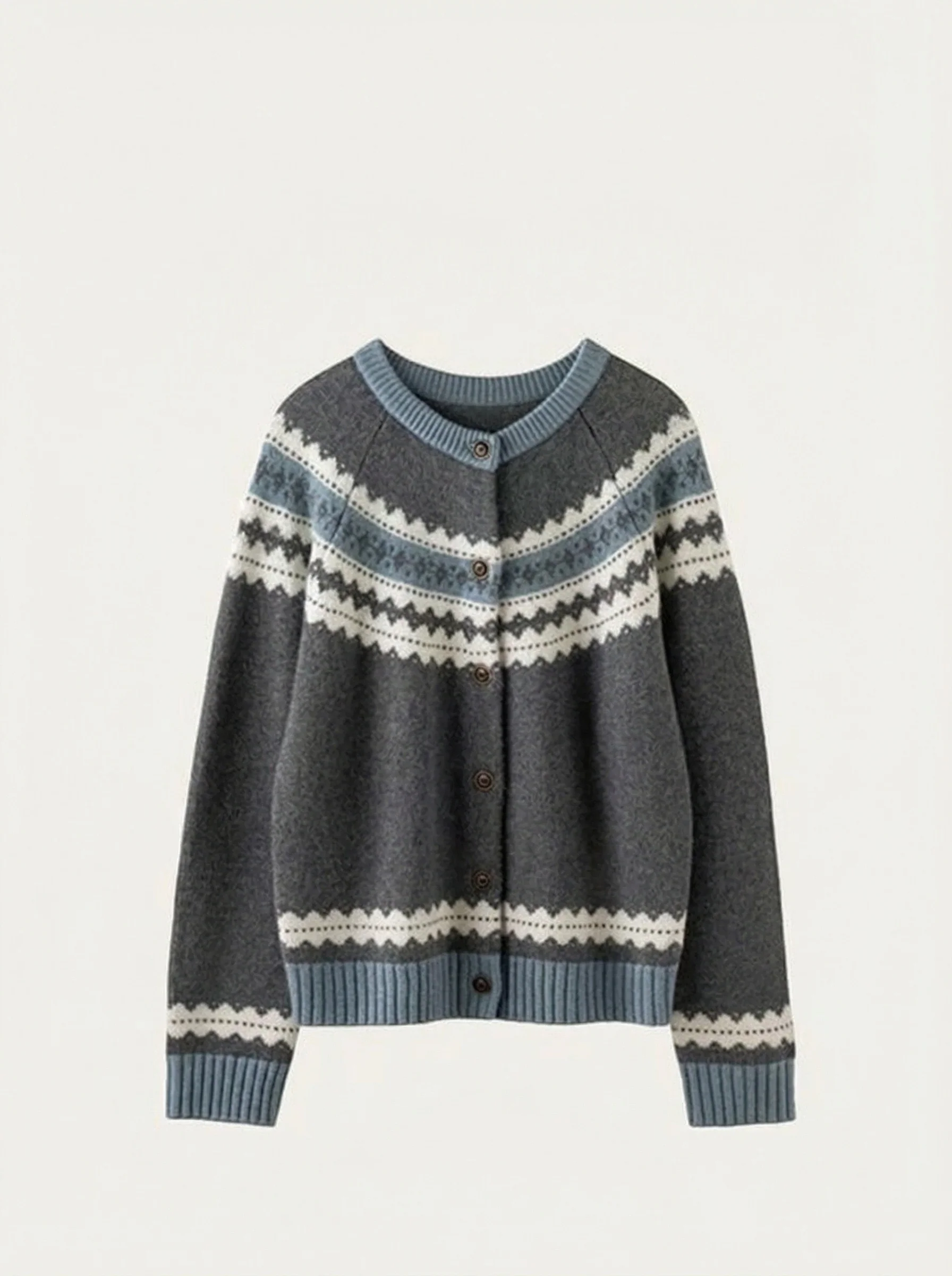Fair Isle Cashmere Cardigan - Image 6