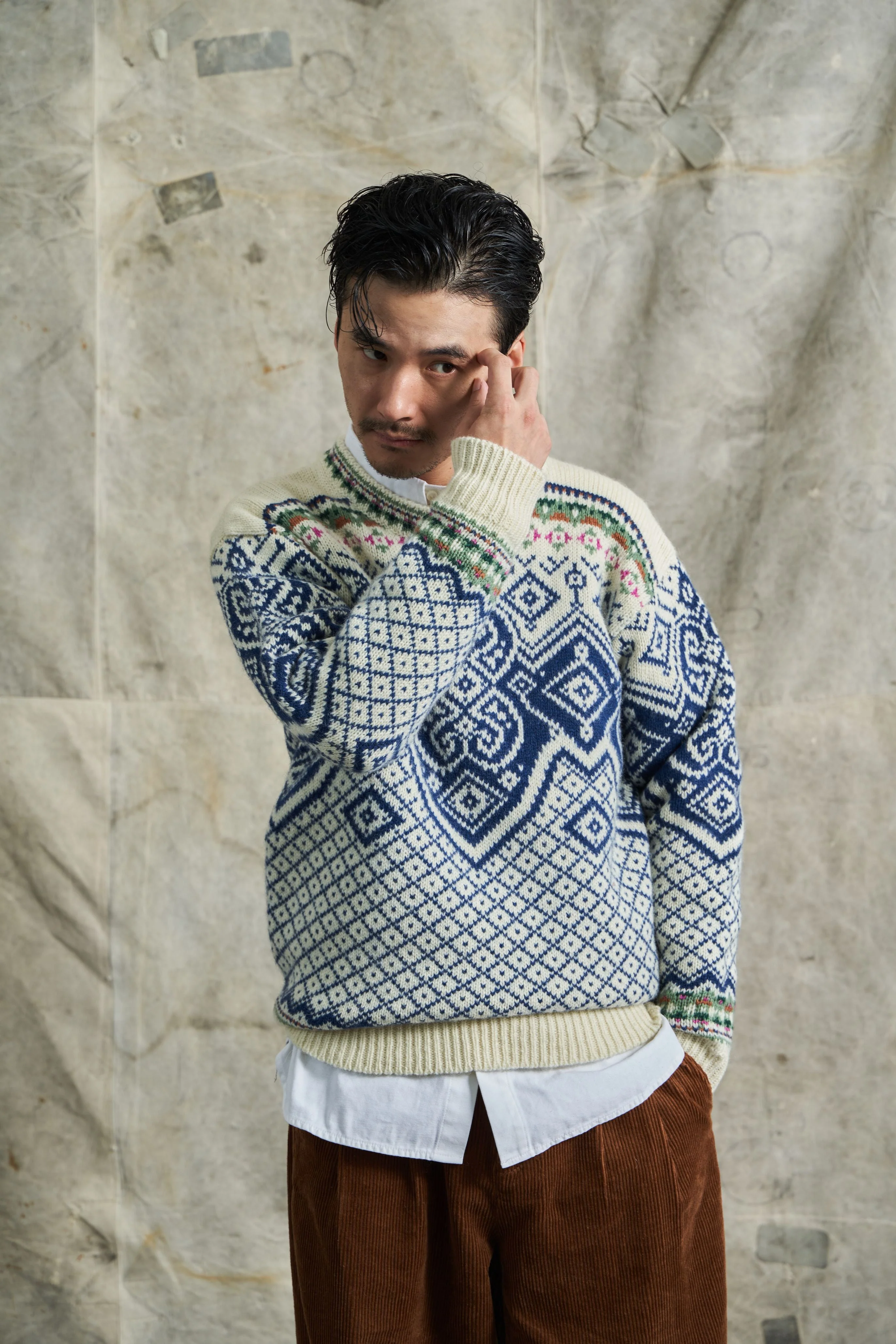 Fair Isle Crewneck Sweater - Image 2
