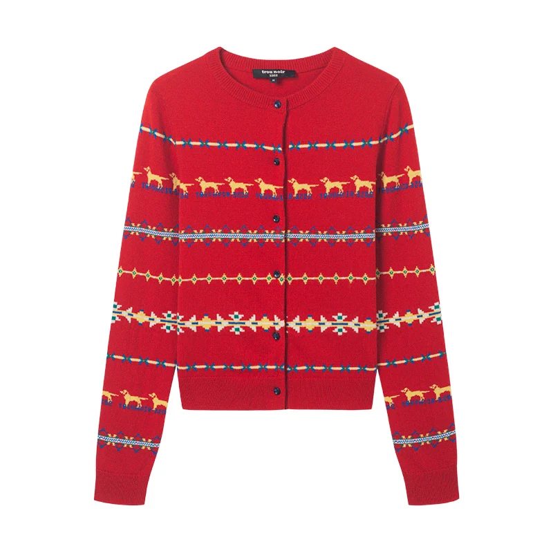 Fair Isle Knit Cardigan - Image 10