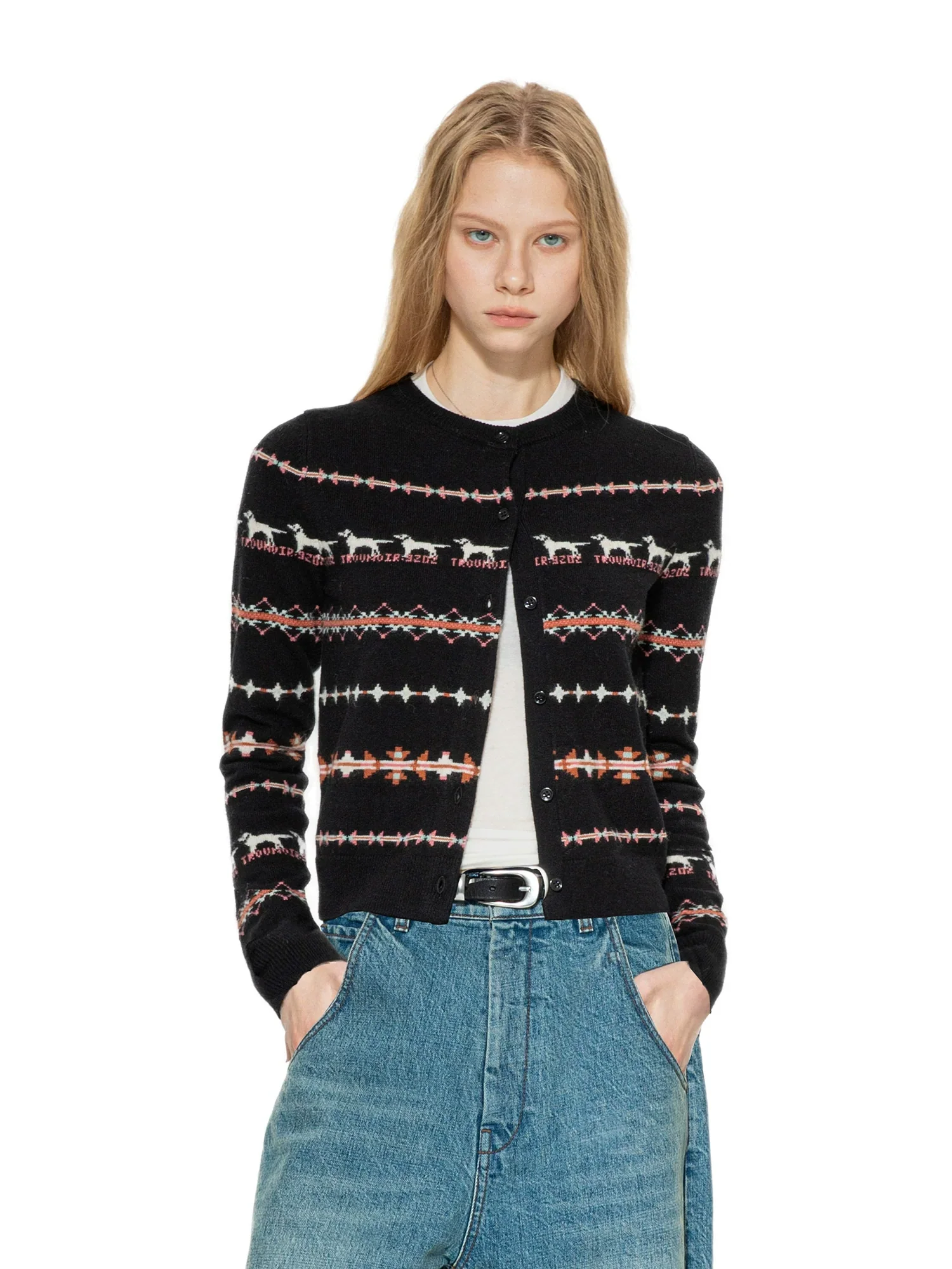 Fair Isle Knit Cardigan - Image 4