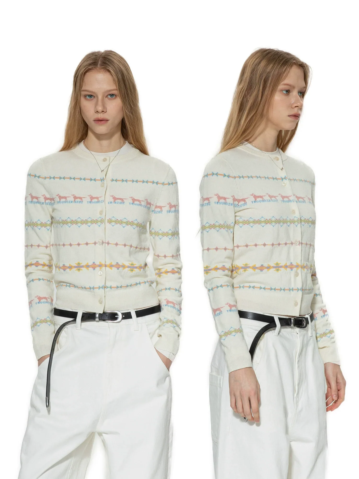Fair Isle Knit Cardigan - Image 5