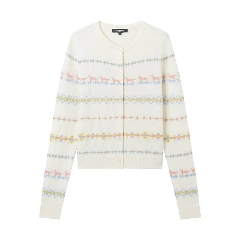 Fair Isle Knit Cardigan - Image 6