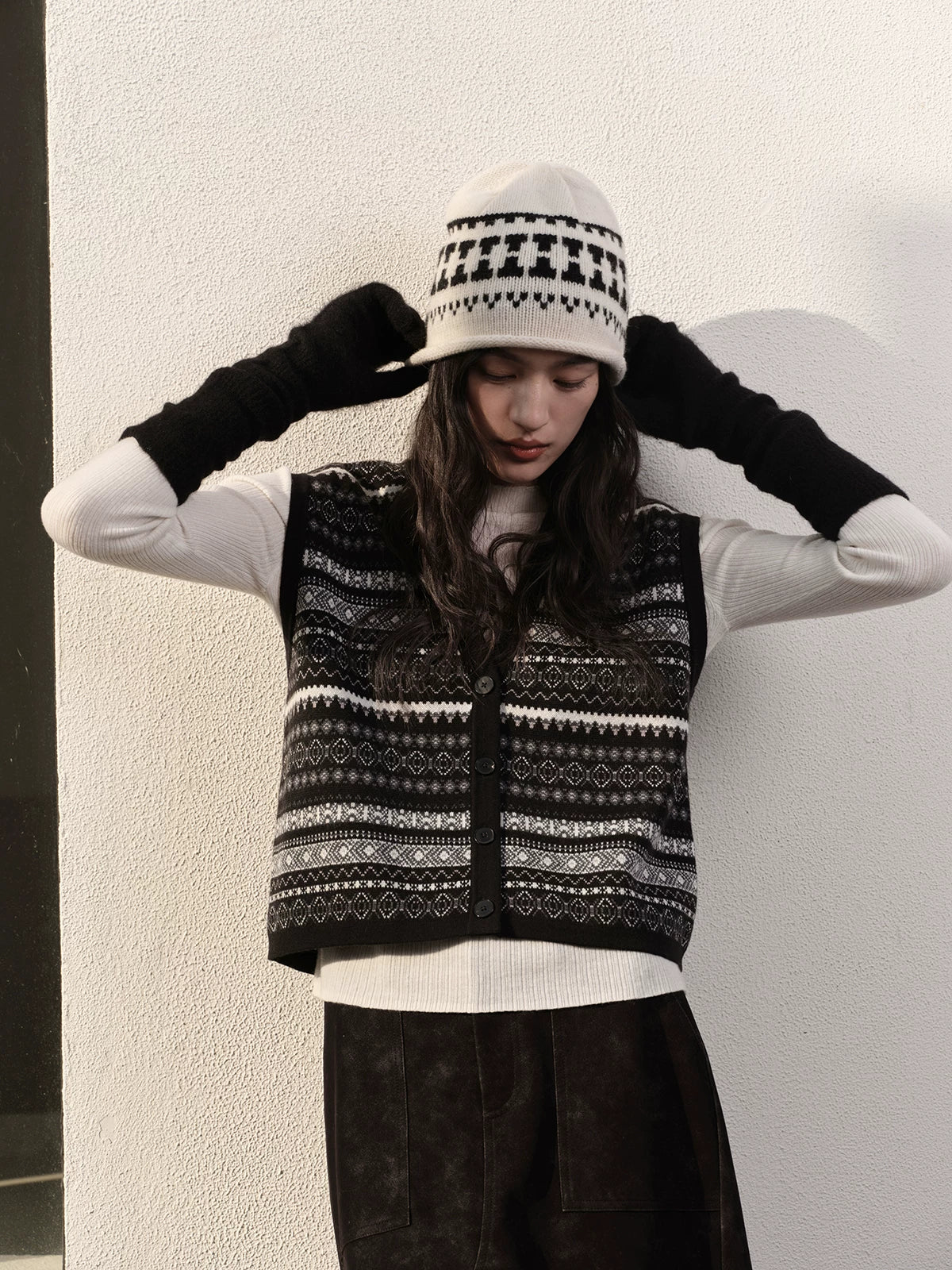 Fair Isle Knit Vest - Image 5