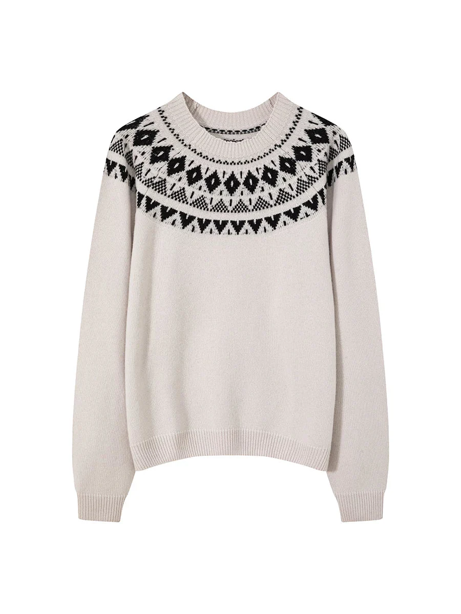 Fair Isle Yoke Sweater