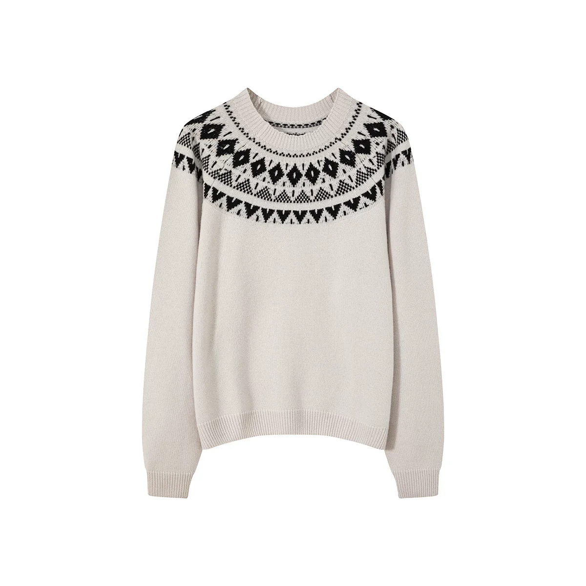 Fair Isle Yoke Sweater - Image 2