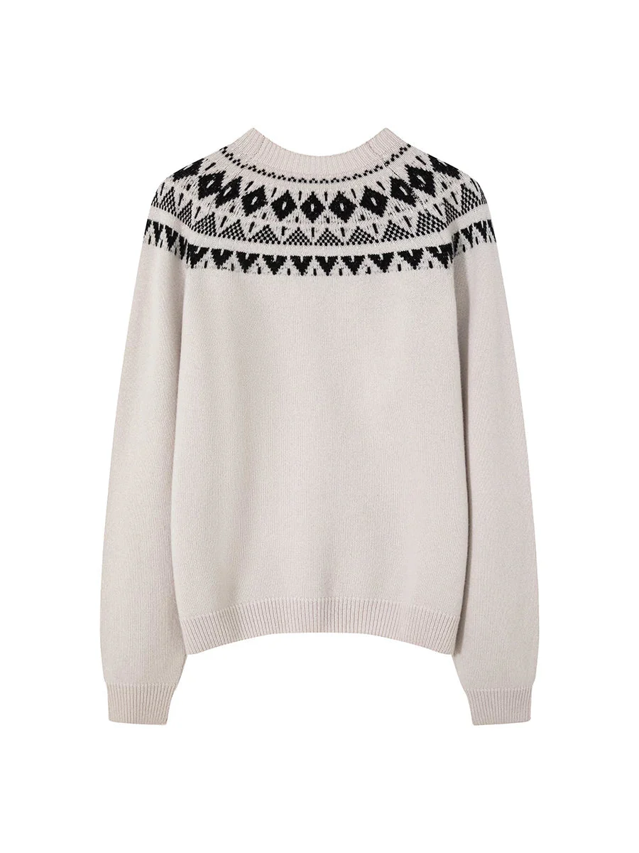 Fair Isle Yoke Sweater - Image 6