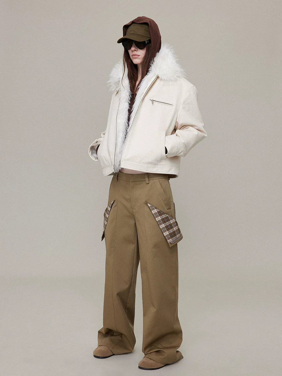 Faux-Fur Collar Jacket - Image 3