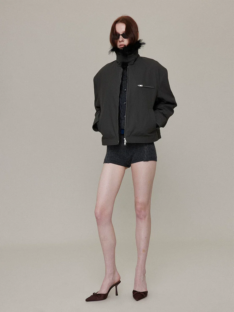 Faux-Fur Collar Jacket - Image 4