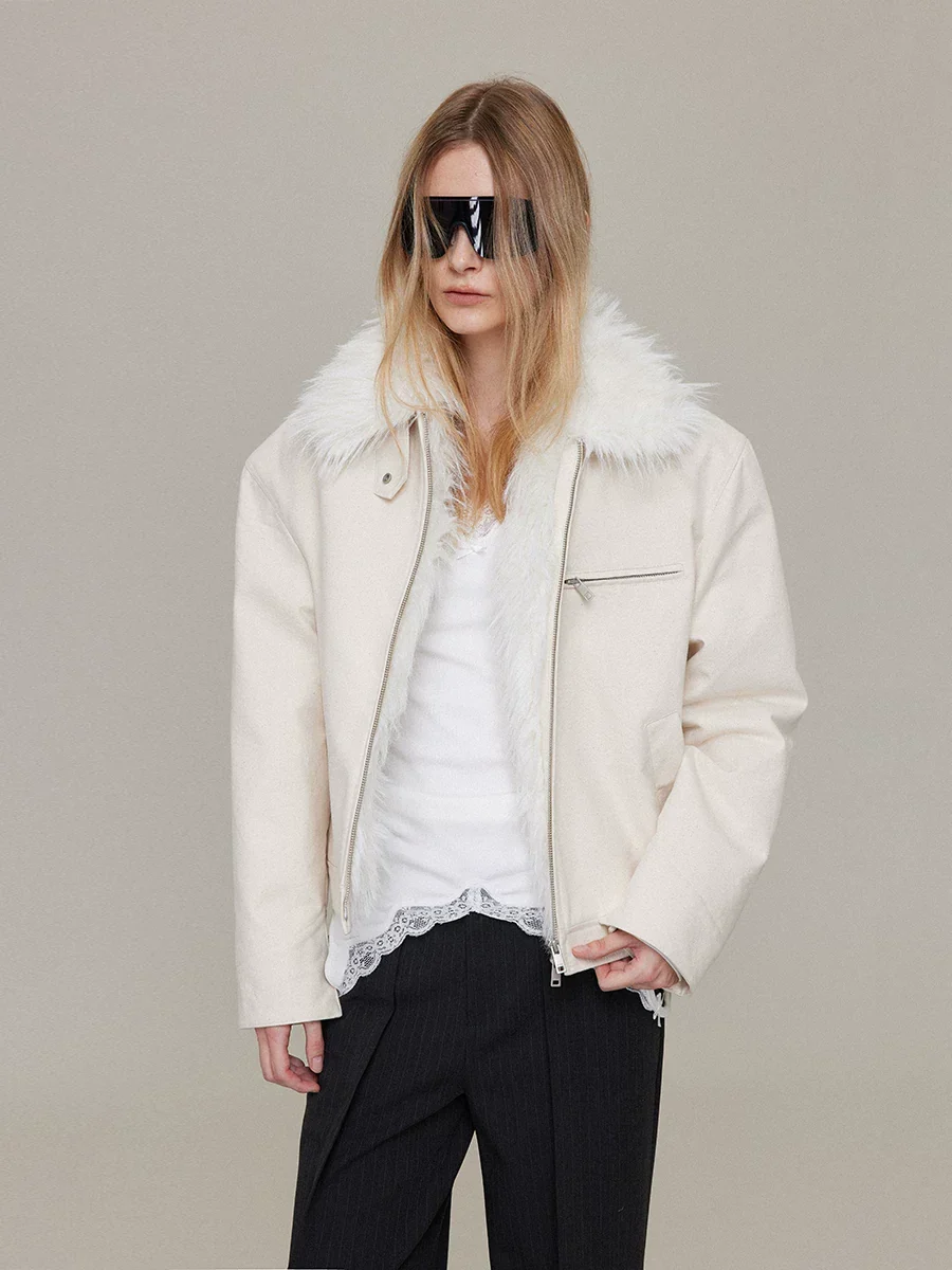 Faux-Fur Collar Jacket - Image 5