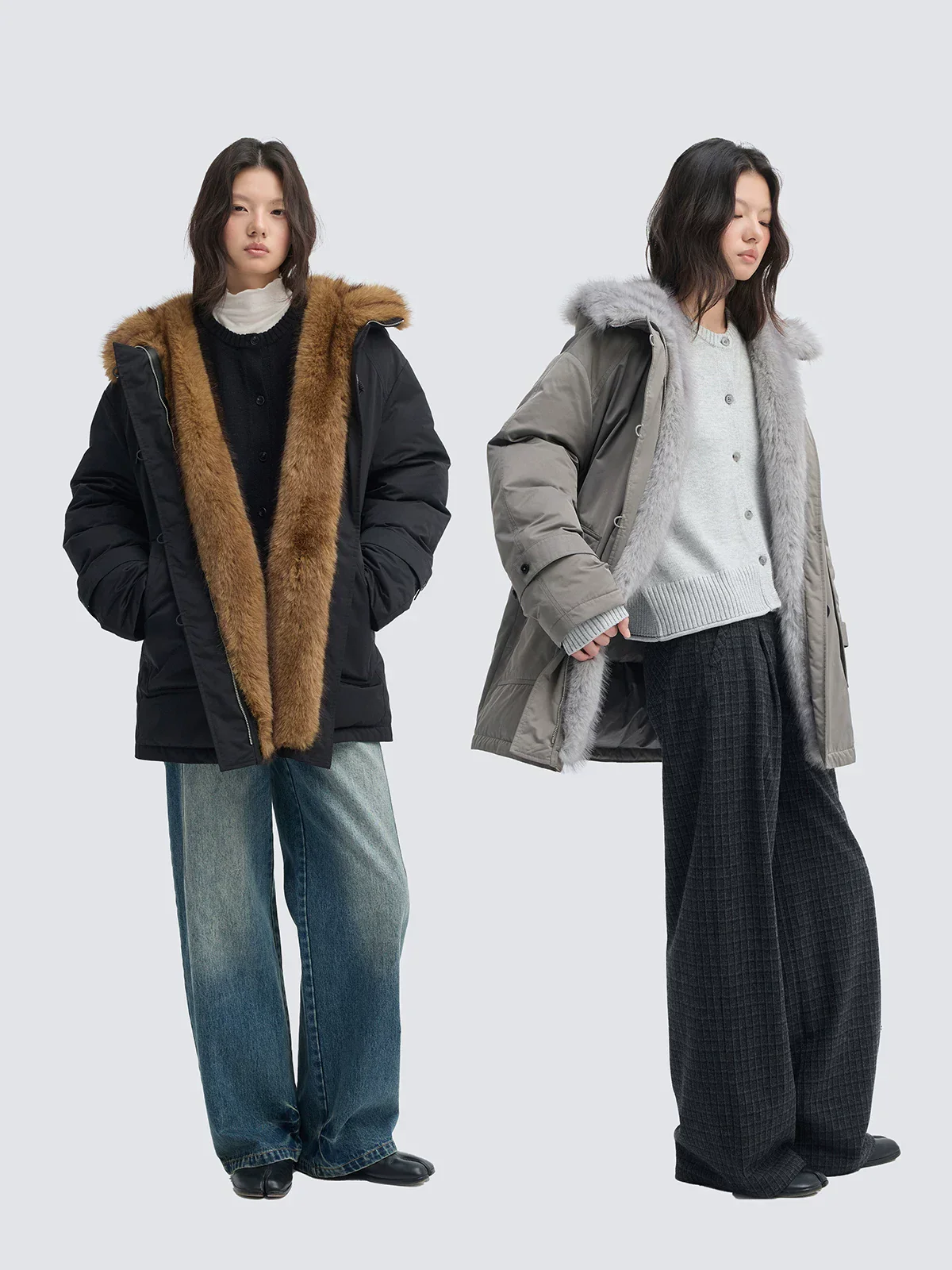 Faux Fur Hooded Parka - Image 2