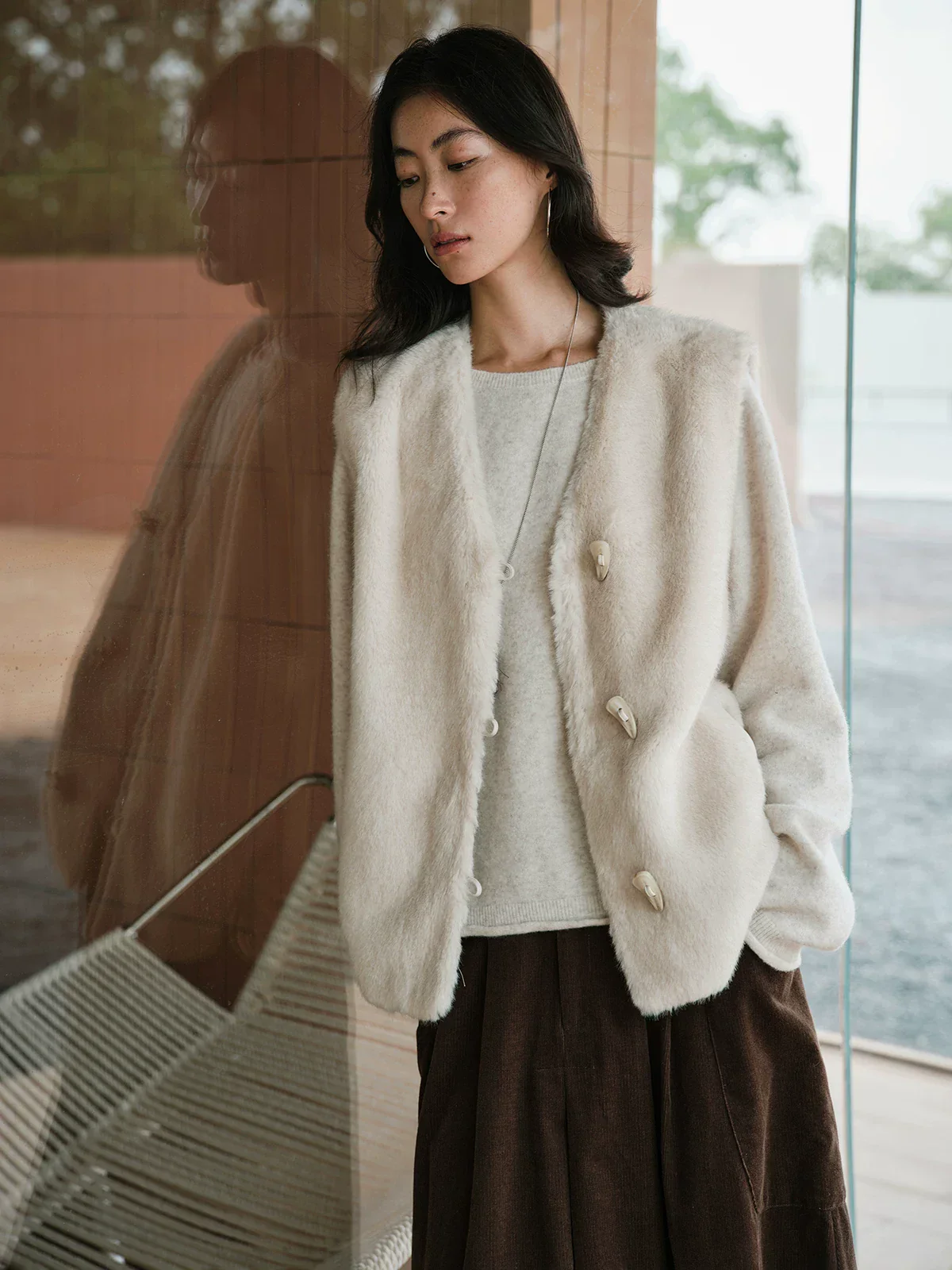 Faux Fur Vest - Image 5
