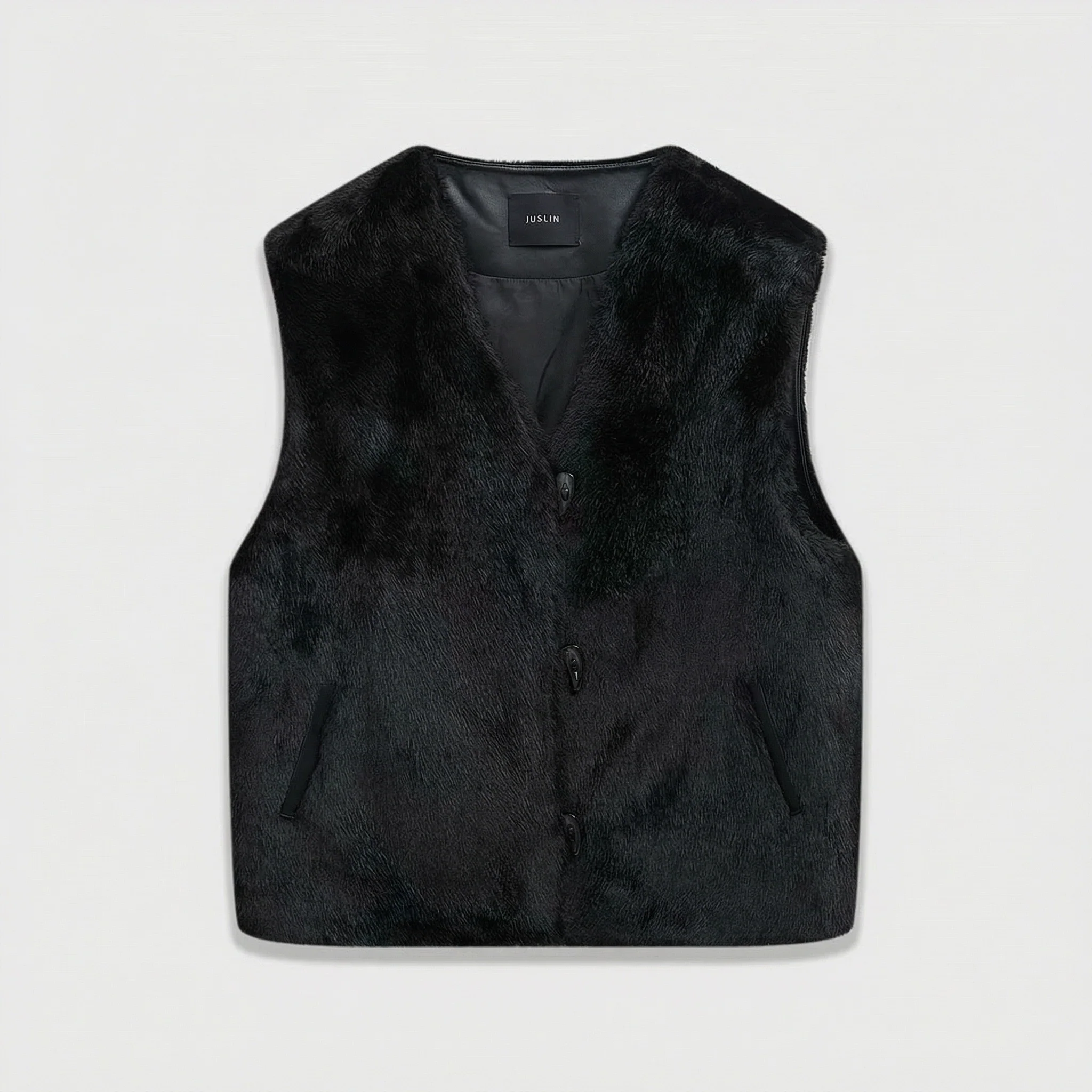 Faux Fur Vest - Image 7
