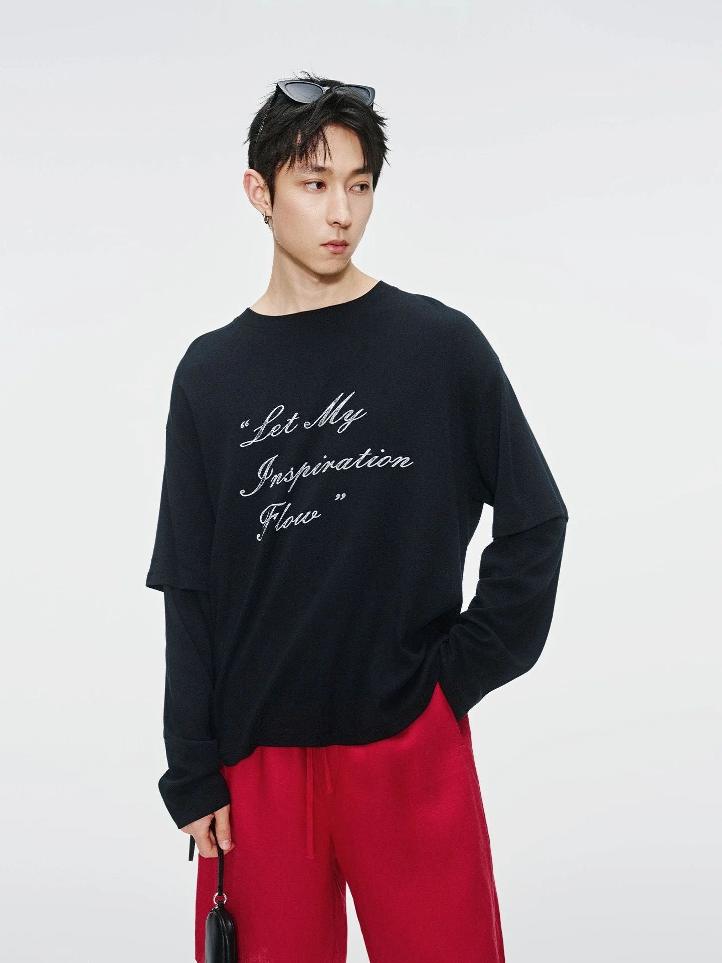 Faux Layer Slogan Tee - Image 5