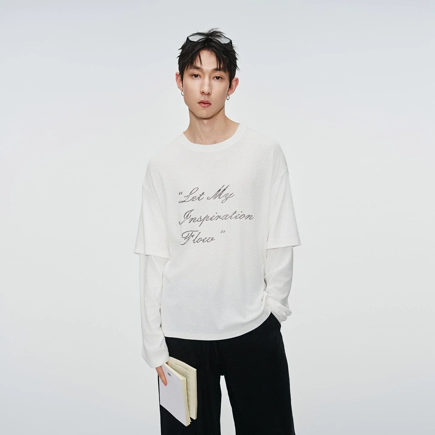Faux Layer Slogan Tee - Image 6