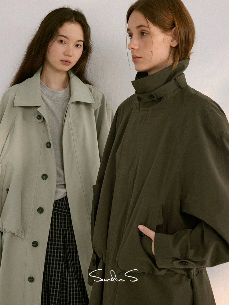 Faux Layered Tencel Trench - Image 2
