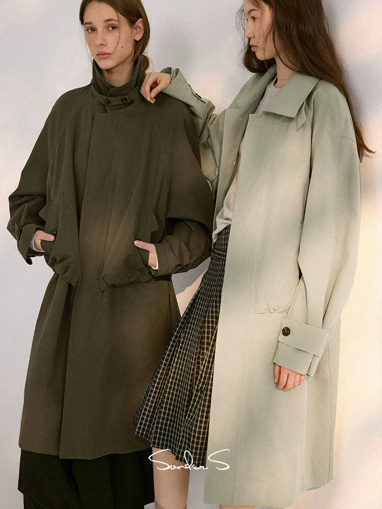 Faux Layered Tencel Trench - Image 6