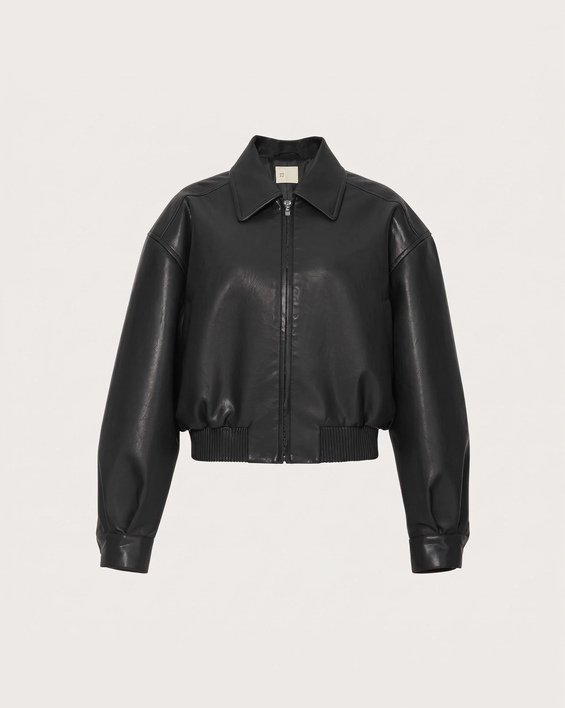 Faux Leather Bomber - Image 6