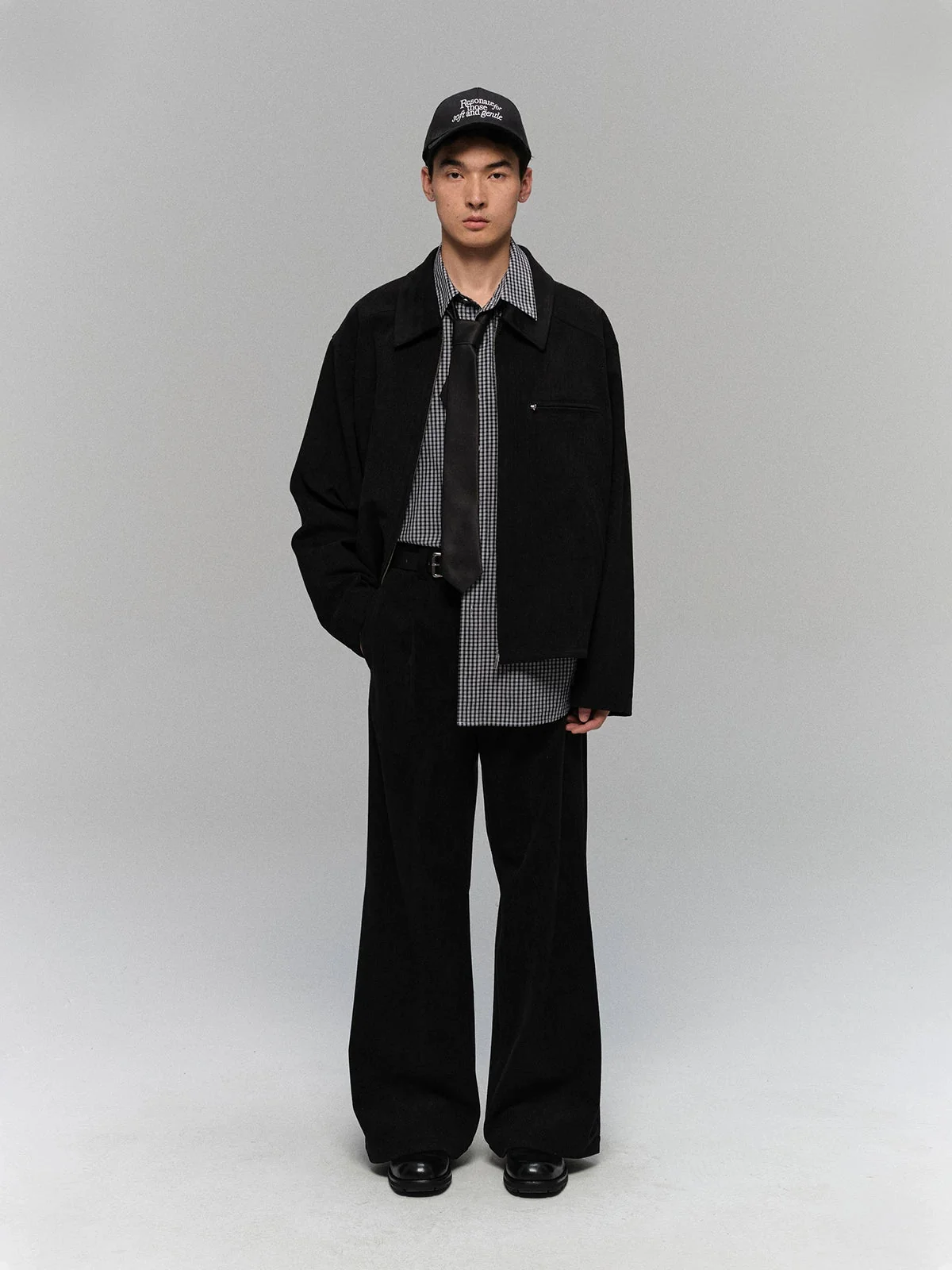 Fine Corduroy Contrast Collar Zip Jacket - Image 4