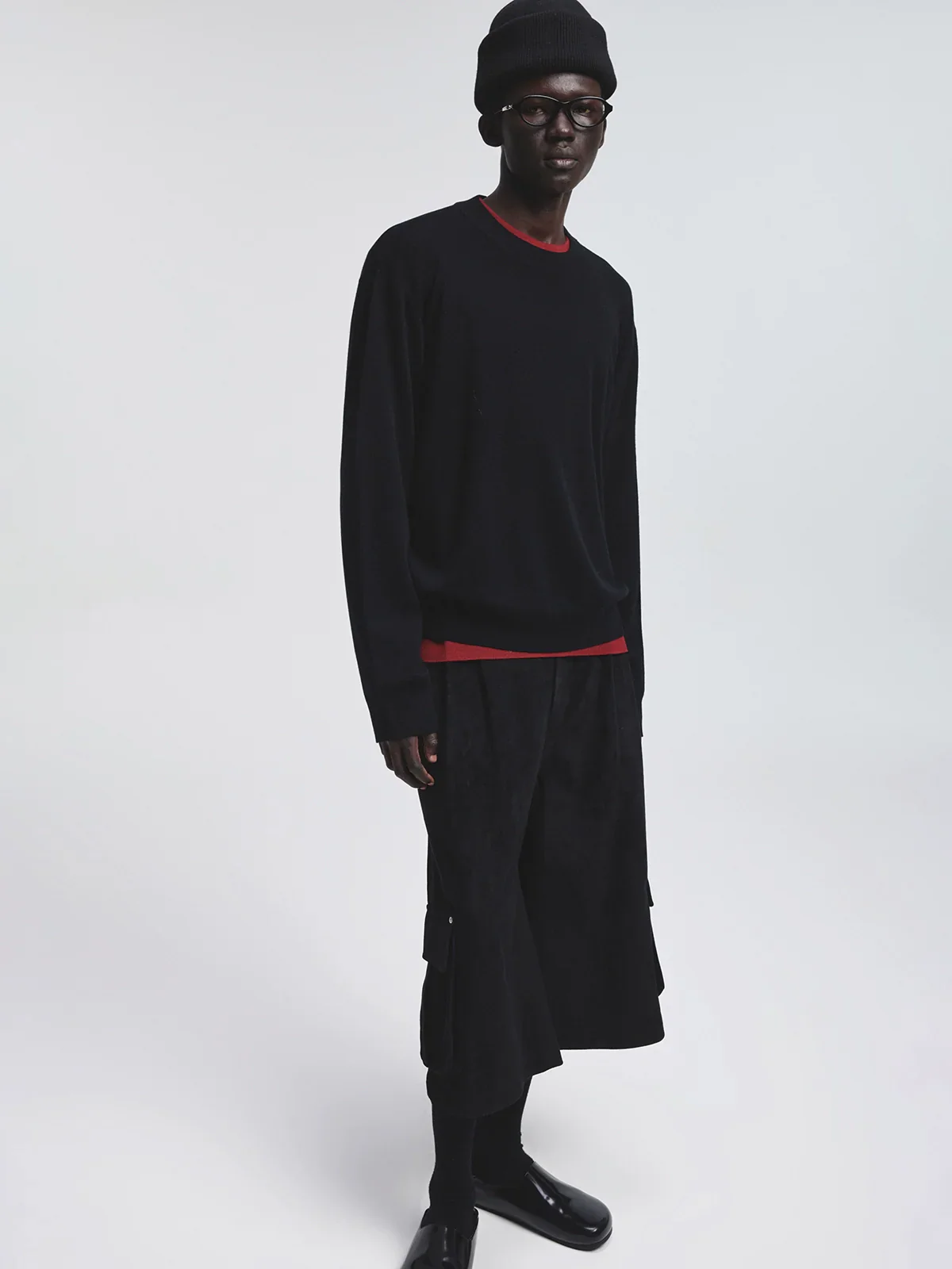 Fine-Gauge Merino Wool Knit Sweater - Image 3