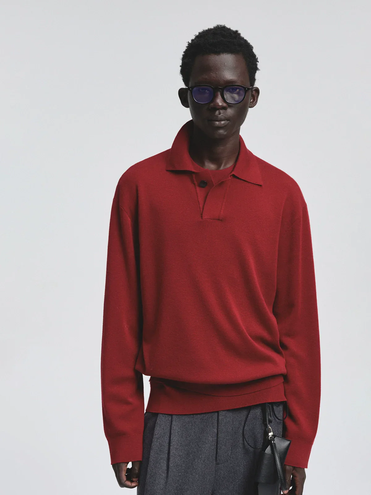 Fine-Gauge Merino Wool Knit Sweater - Image 4