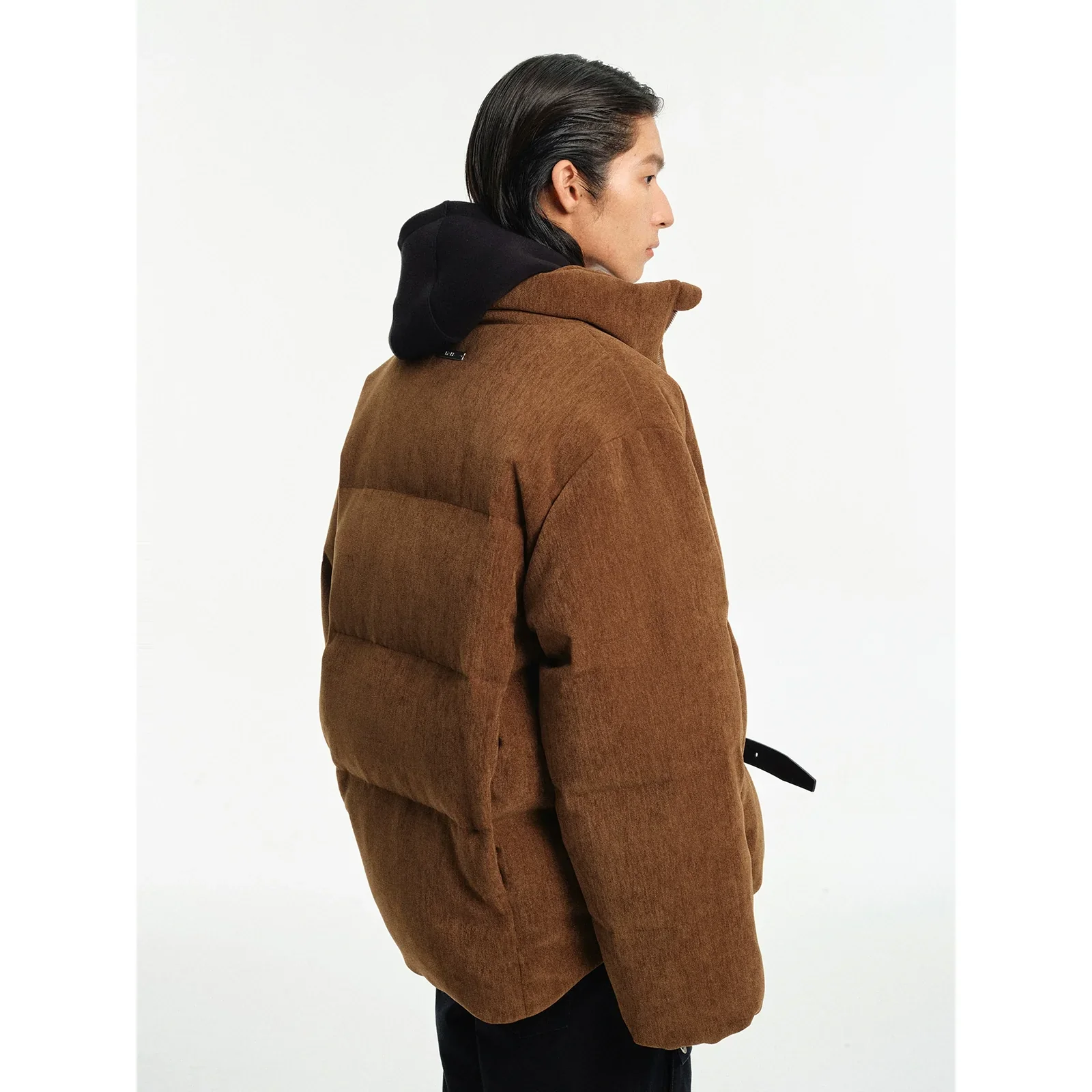 Fine Velvet Quilted Turtleneck Jacket - Image 2