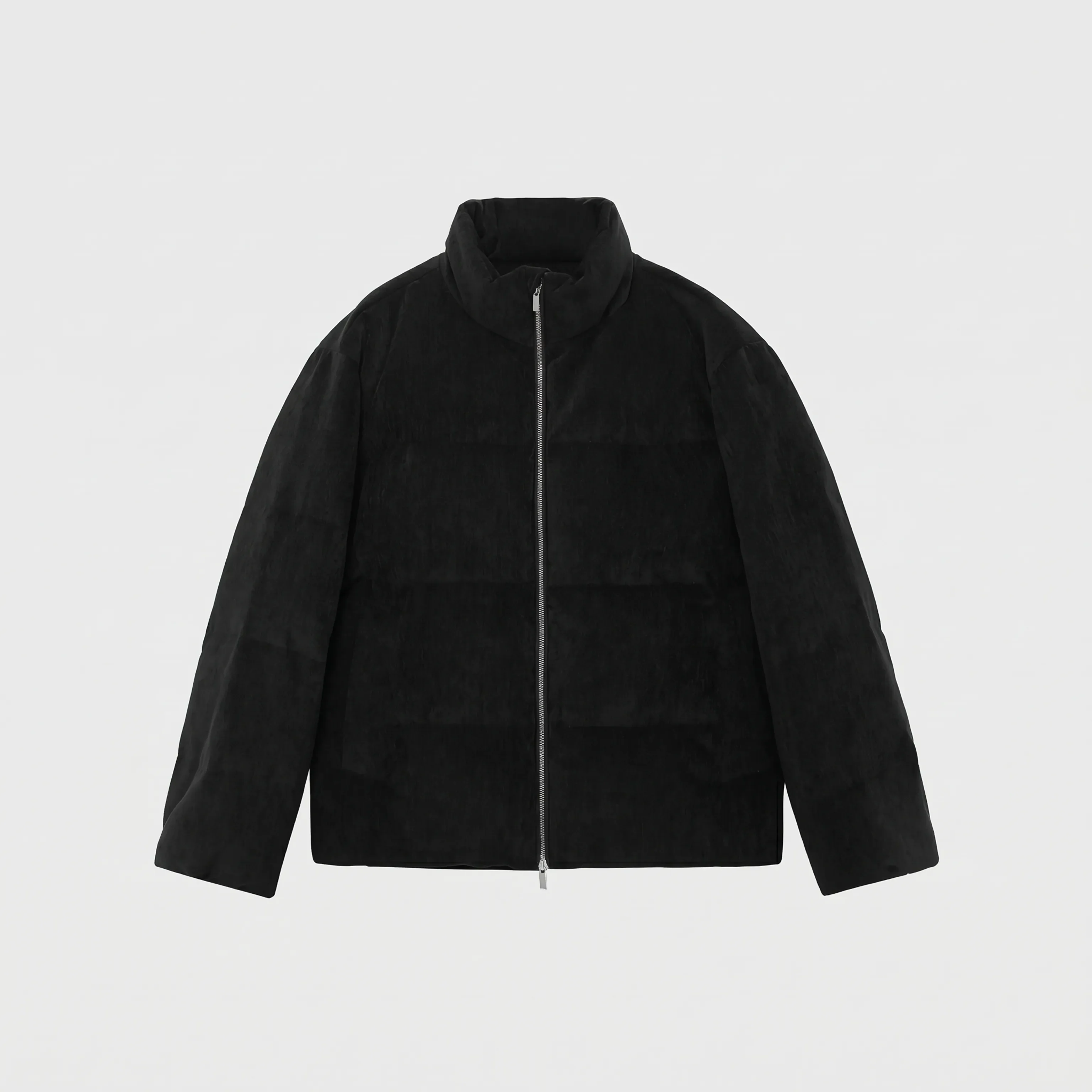 Fine Velvet Quilted Turtleneck Jacket - Image 5