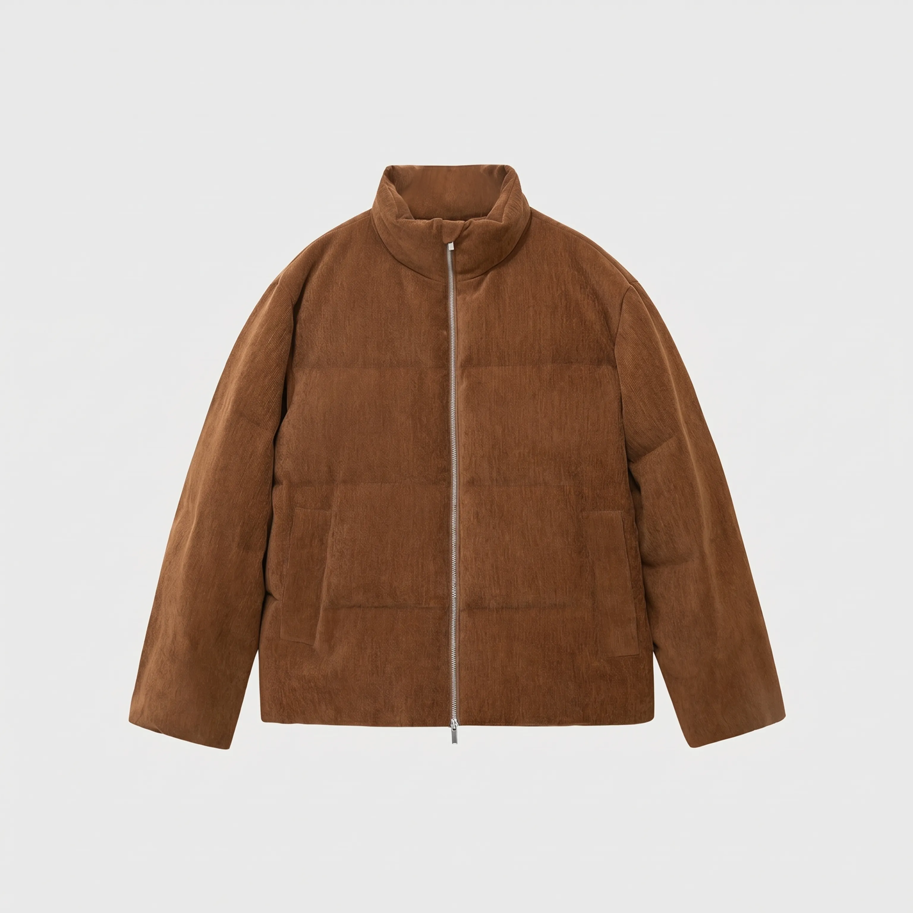 Fine Velvet Quilted Turtleneck Jacket - Image 6