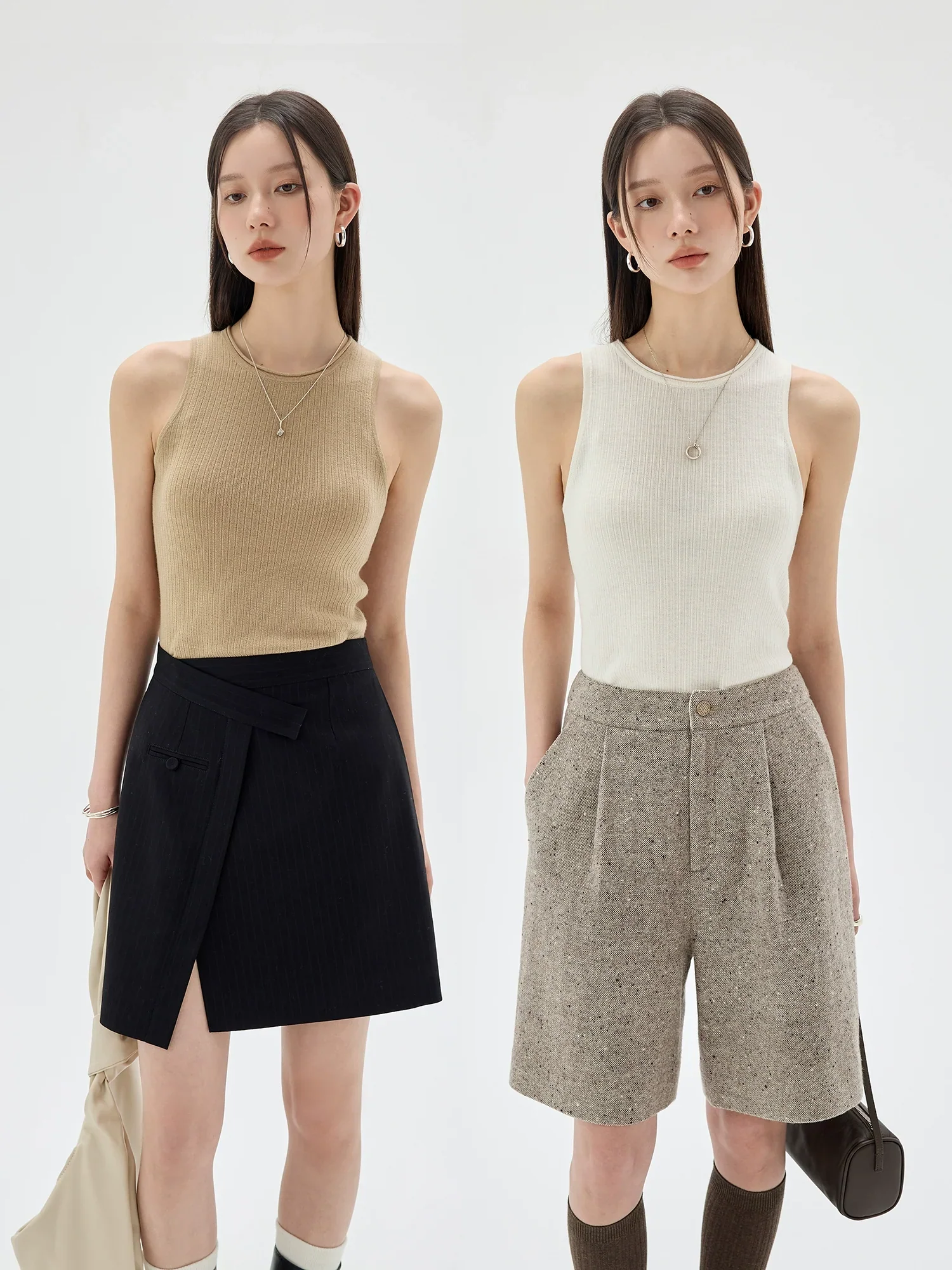 Fine Wool Ribbed Cardigan & Vest - Image 3