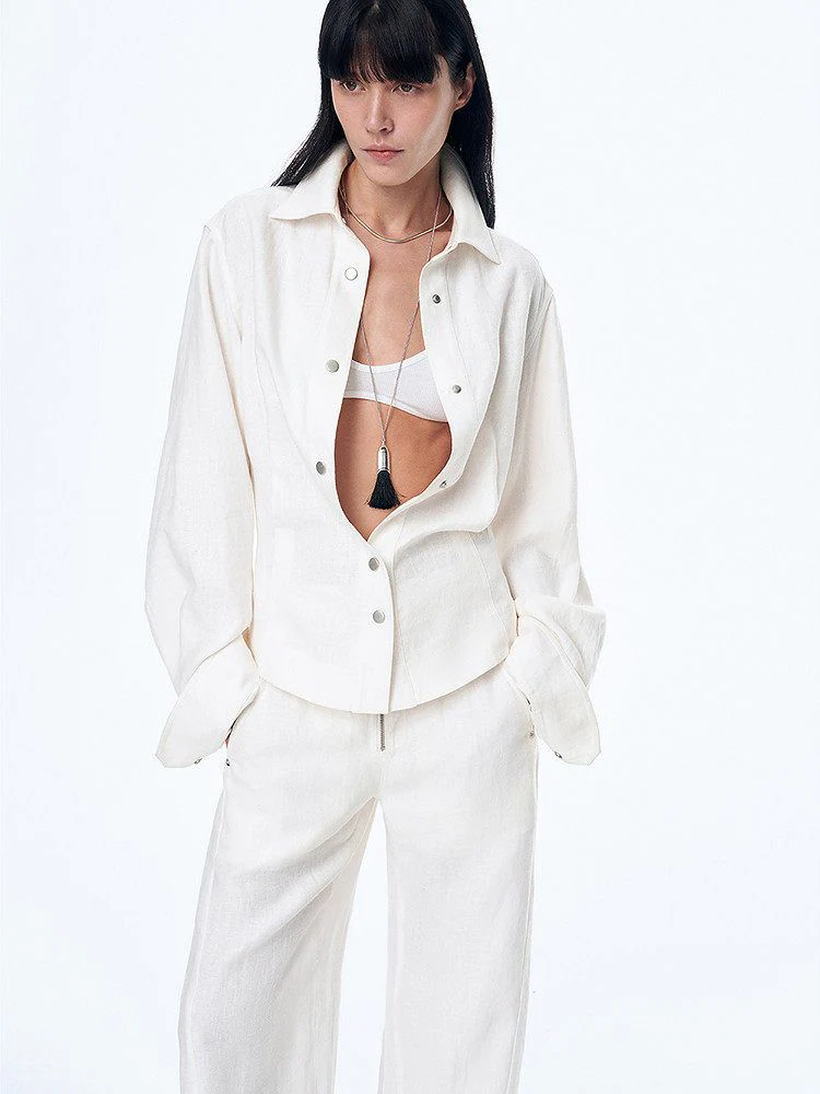 Fitted Cropped Shirt - Image 6