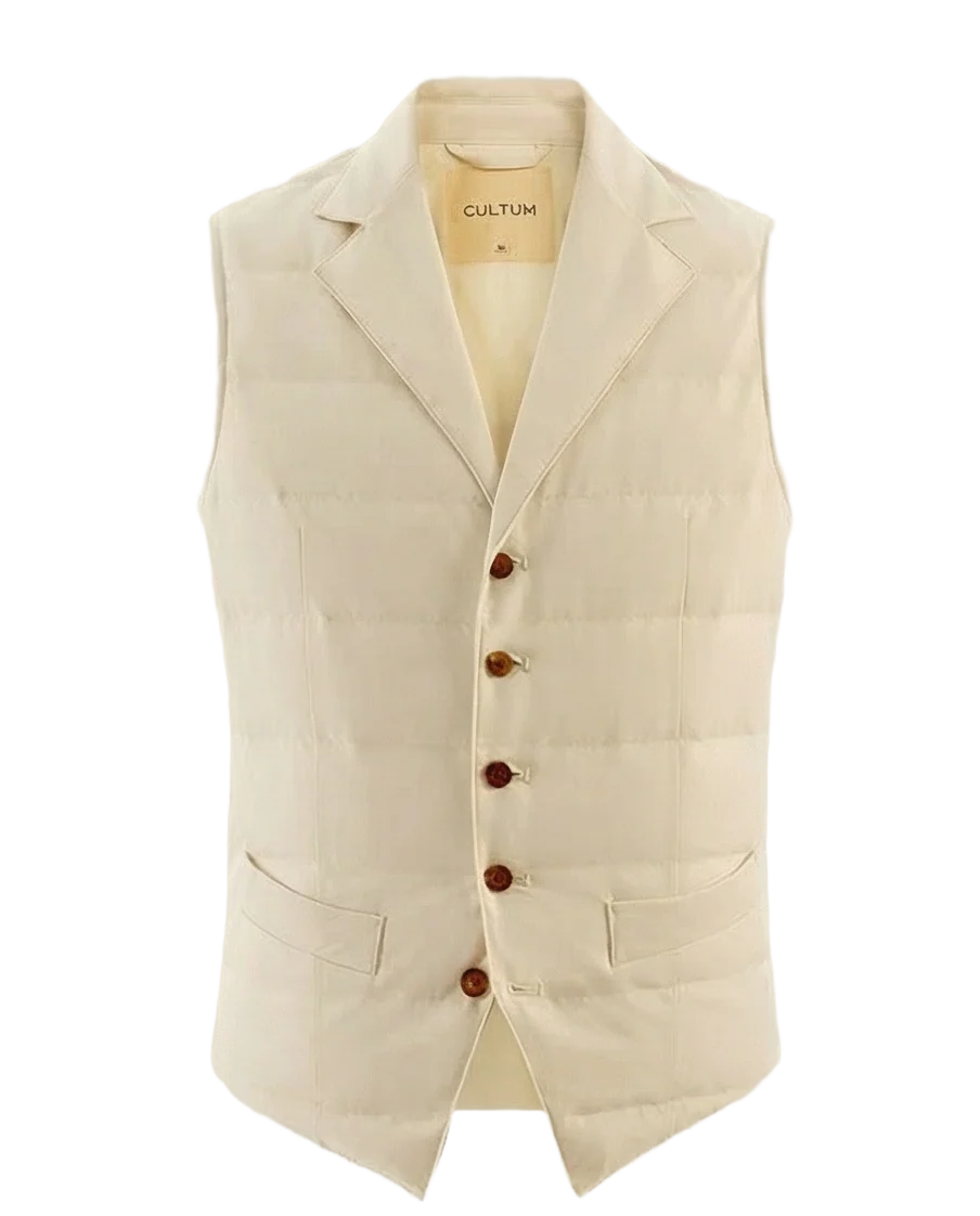 Five-Button Quilted Vest - Image 5
