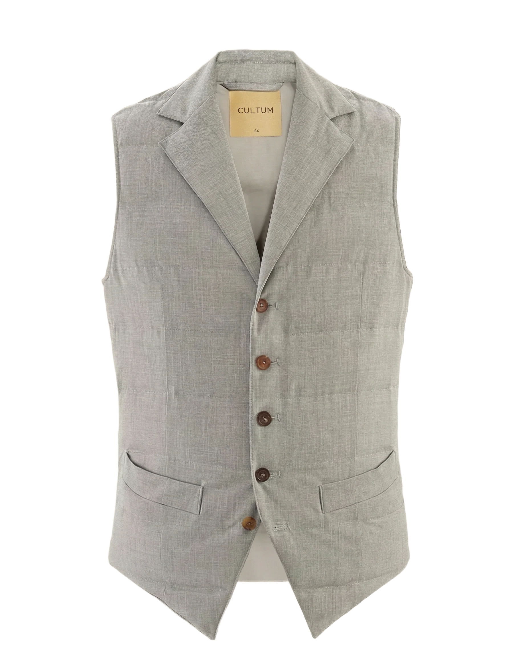 Five-Button Quilted Vest - Image 6