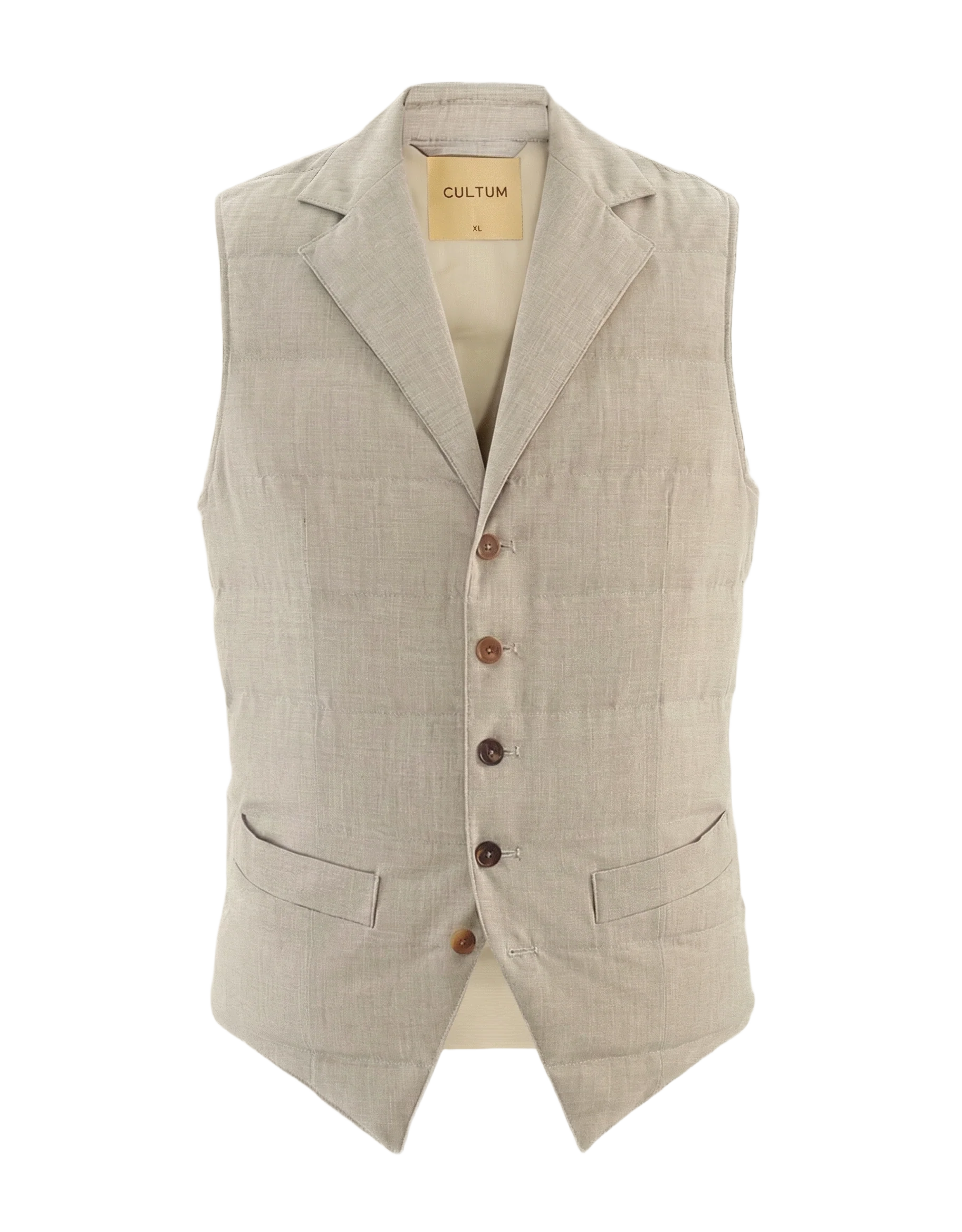Five-Button Quilted Vest - Image 7