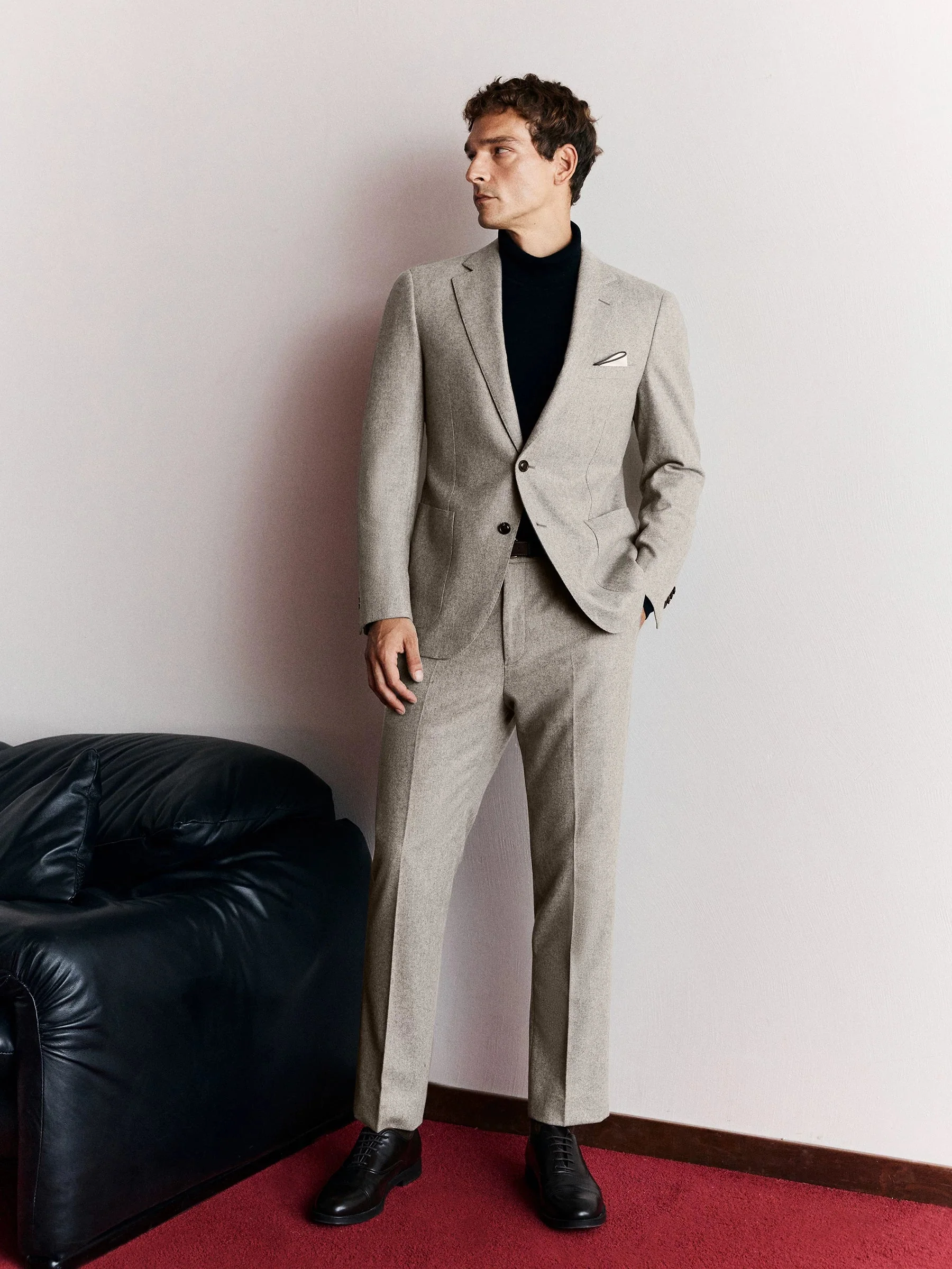 Flannel Wool Dress Trousers