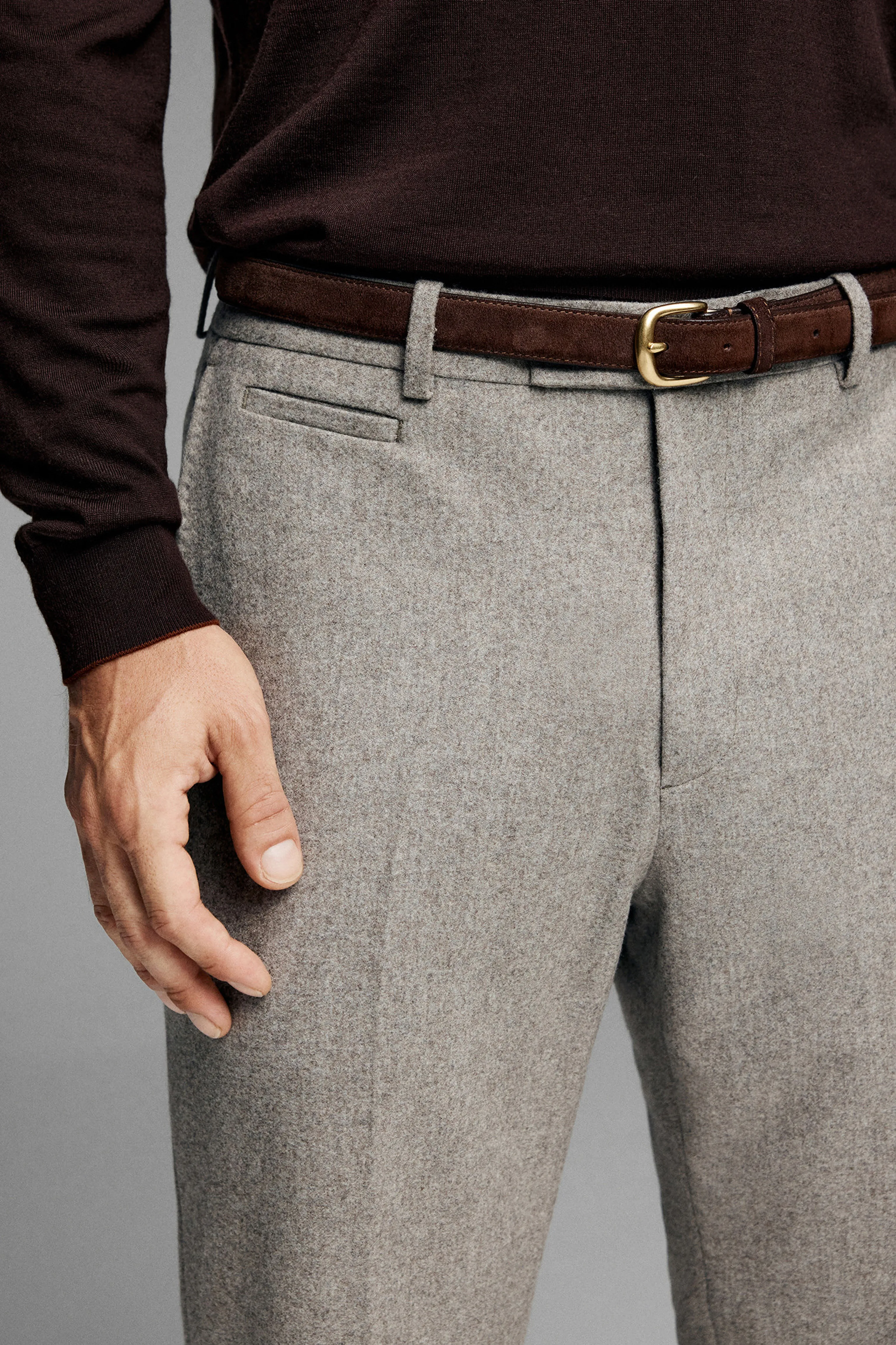 Flannel Wool Dress Trousers - Image 6