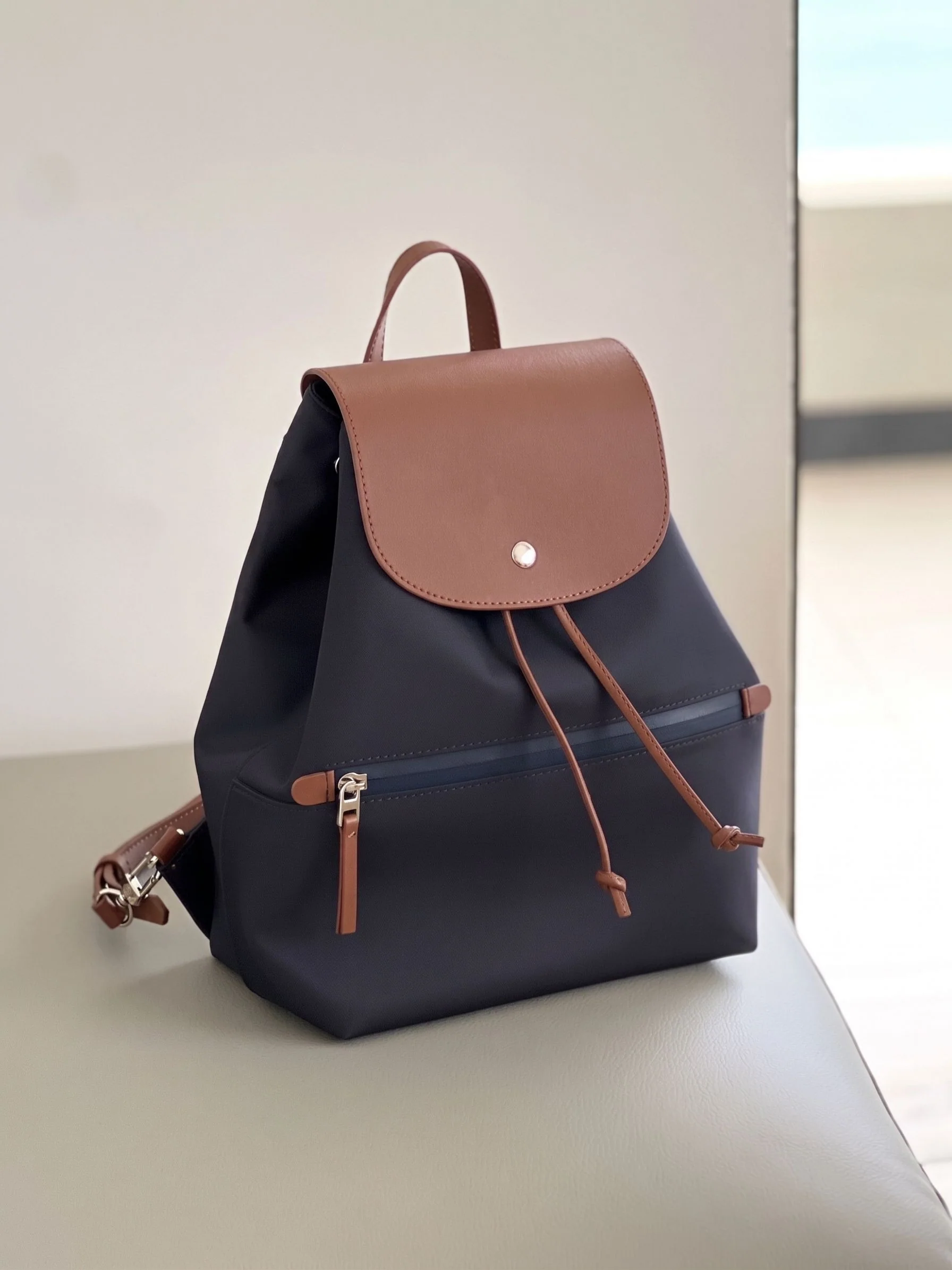 Flap Drawstring Backpack - Image 7