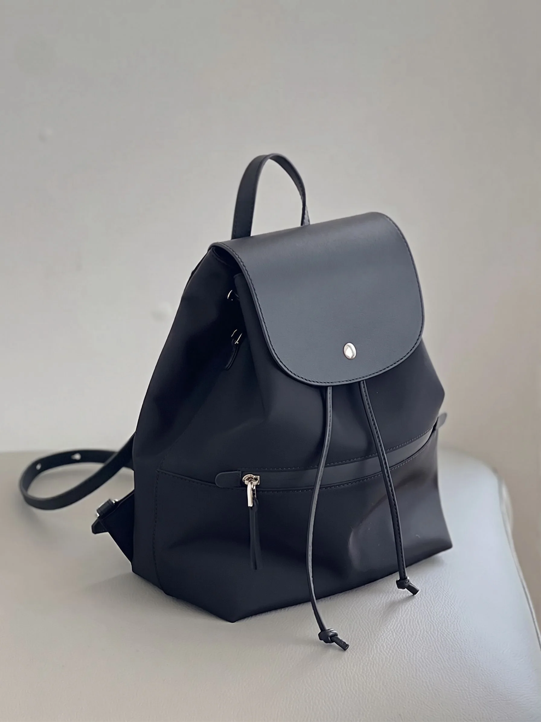 Flap Drawstring Backpack - Image 8