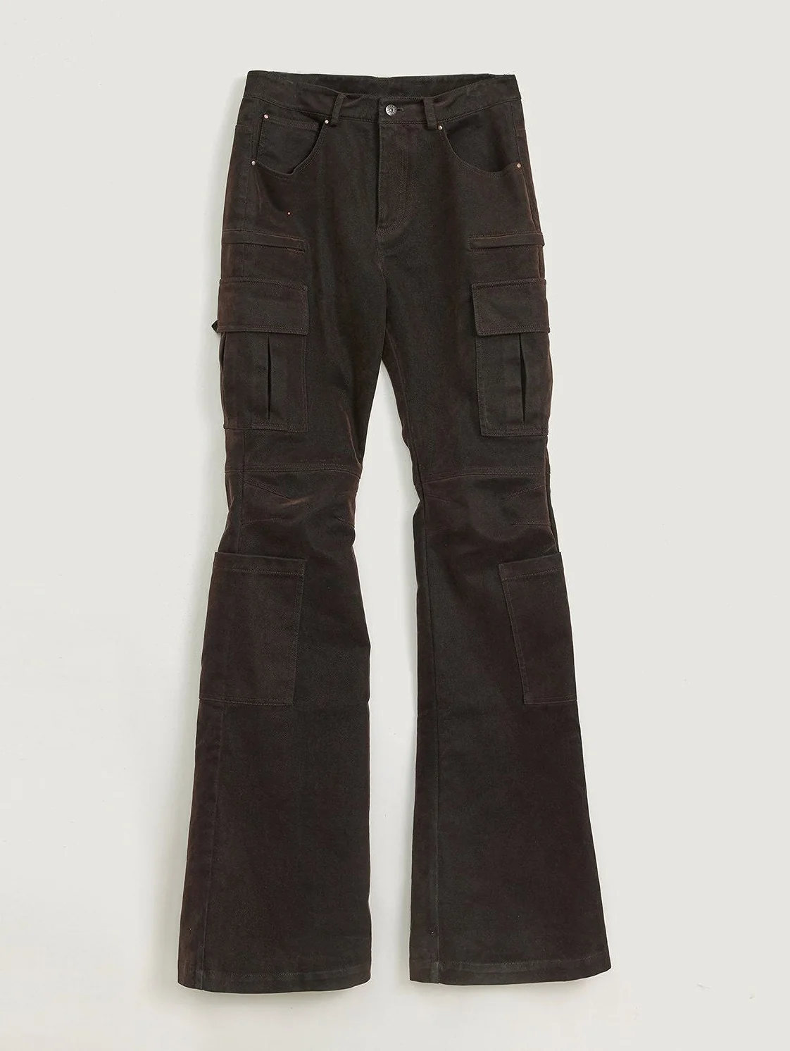 Flared Cargo Jeans - Image 7