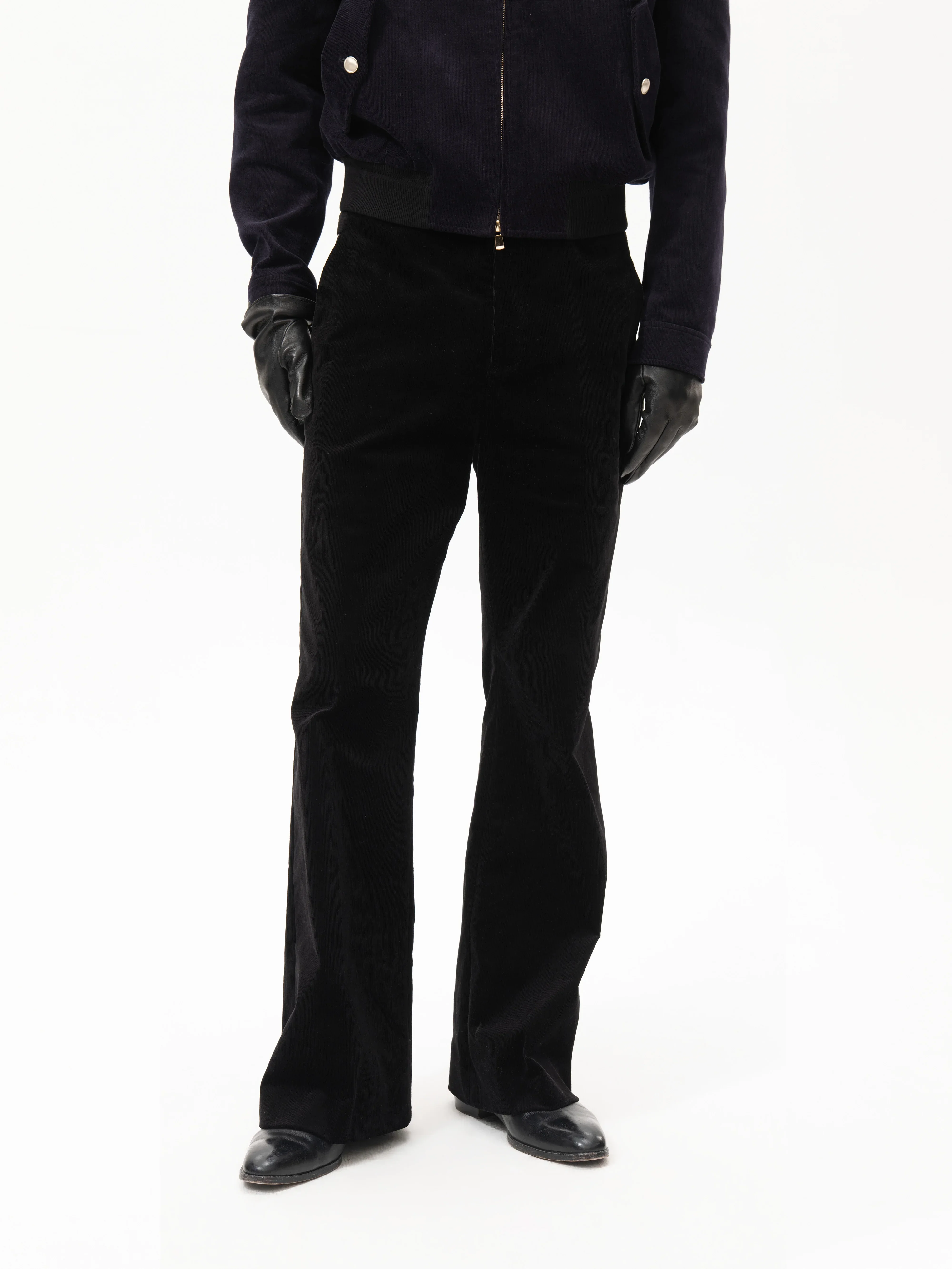 Flared Corduroy Trousers - Image 2