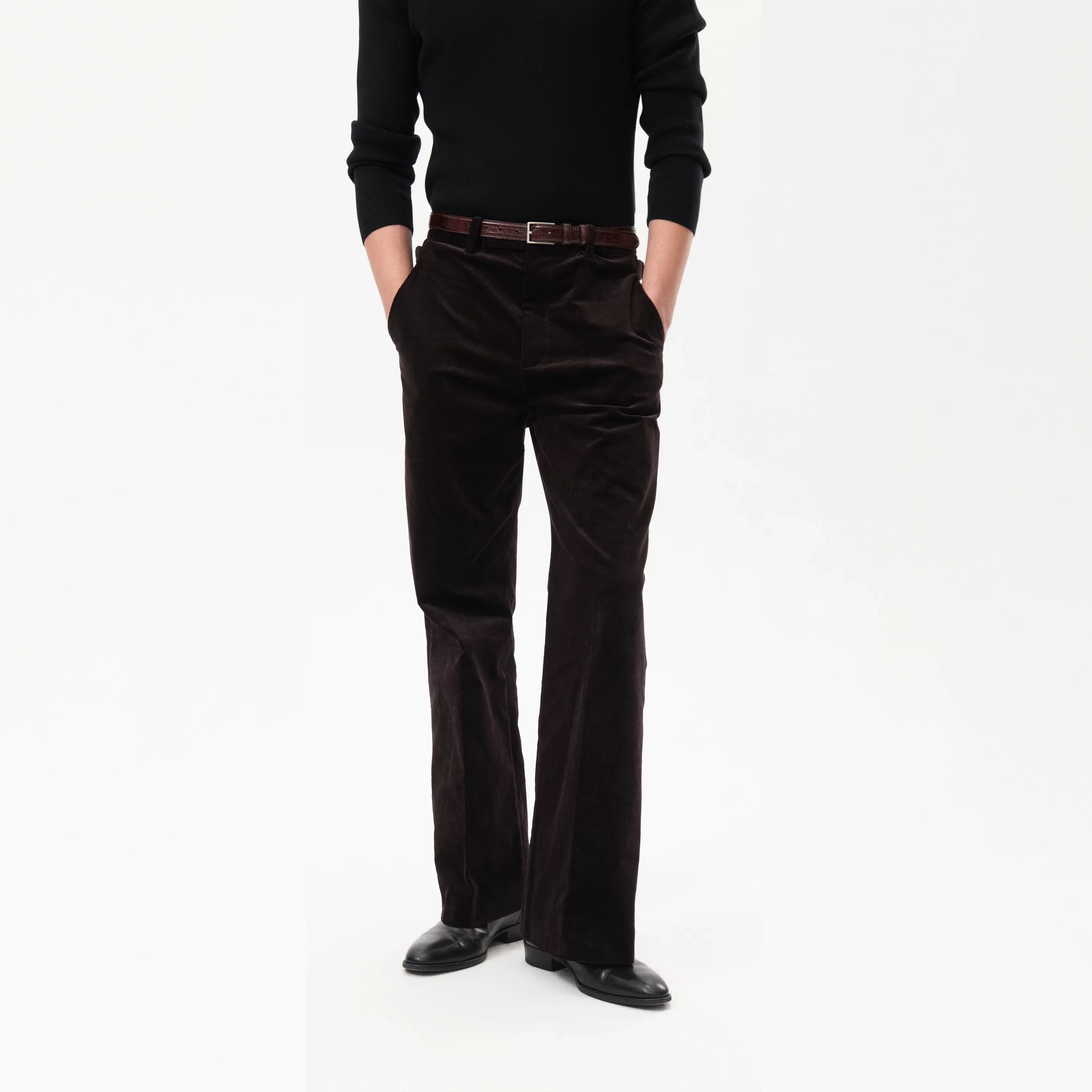 Flared Corduroy Trousers - Image 7