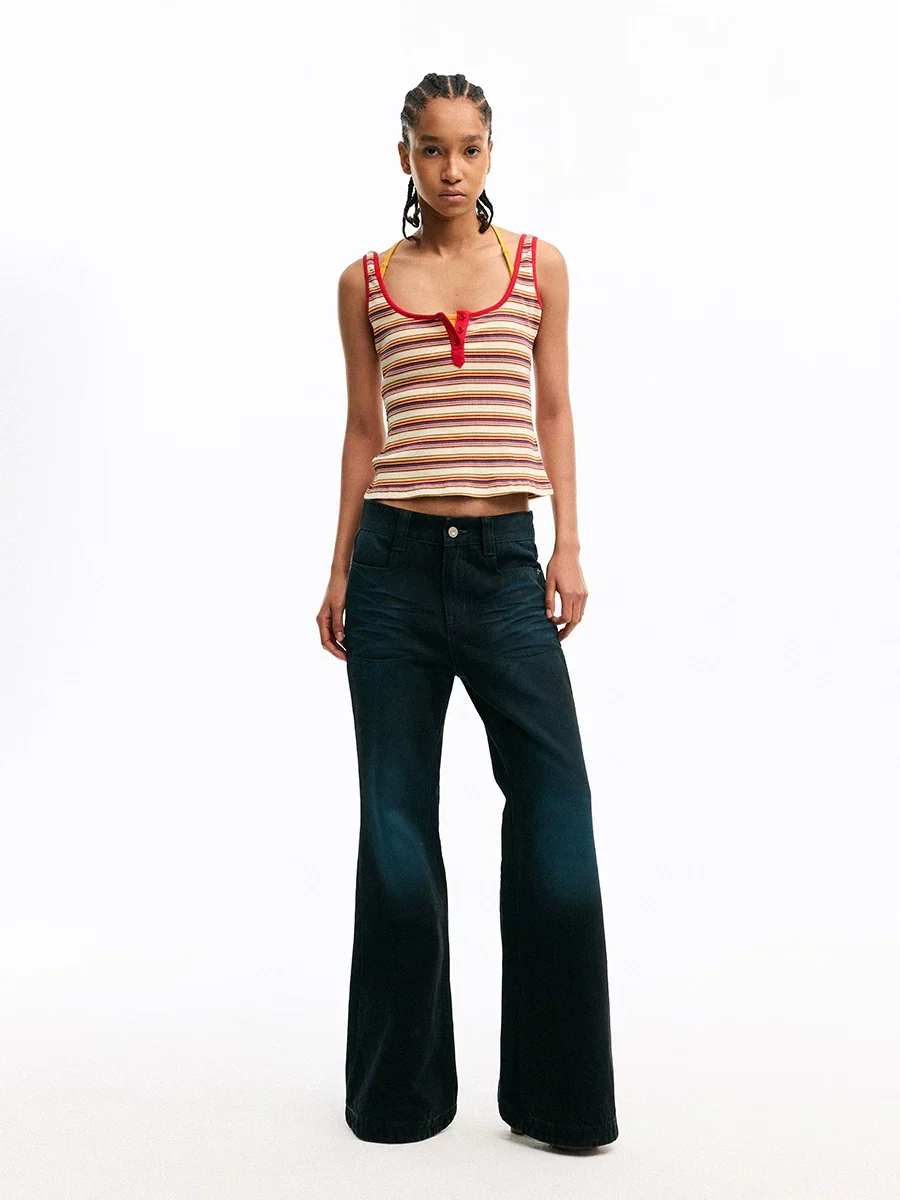 Flared Denim Jeans