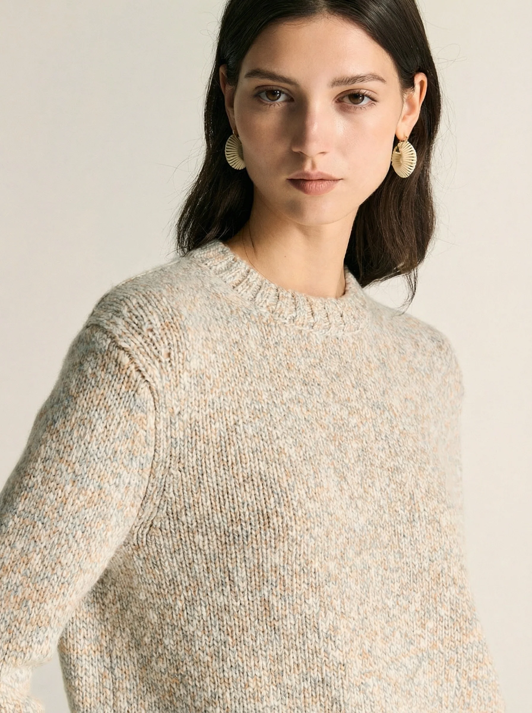 Flecked Merino Crewneck Sweater - Image 5
