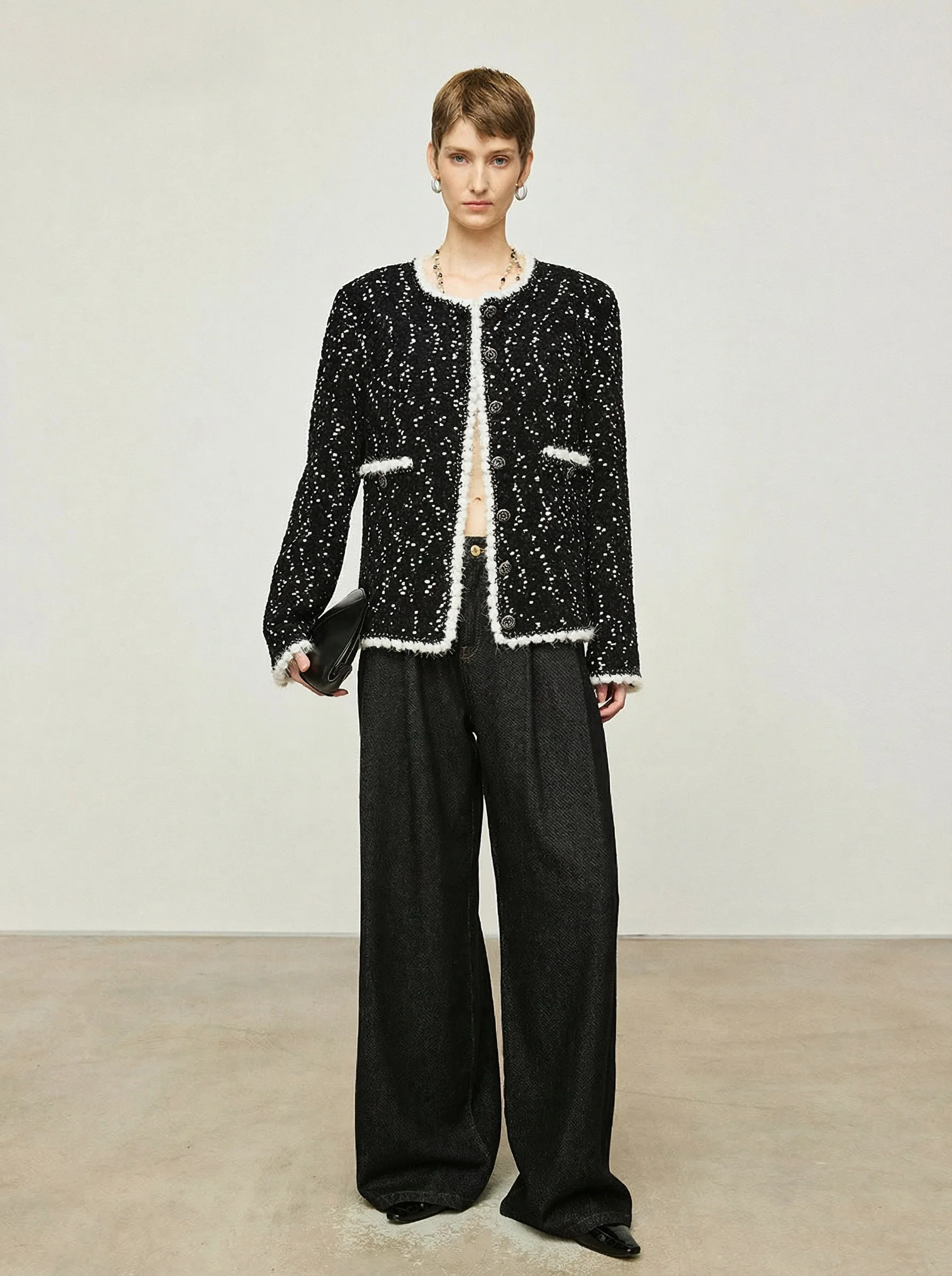 Flecked Trim Jacket - Image 2