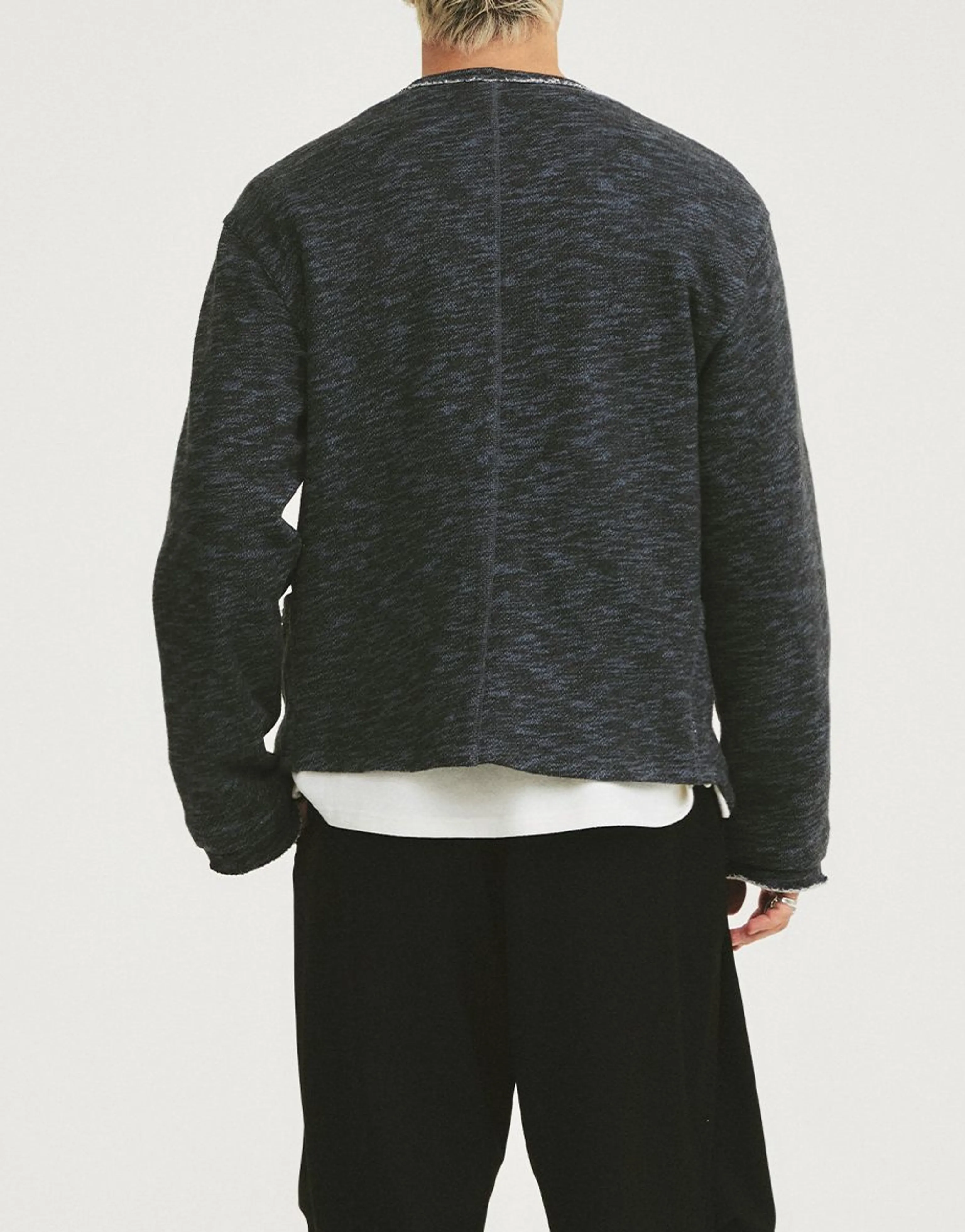 Fleece-Lined Three-Pocket Sweatshirt Jacket - Image 5