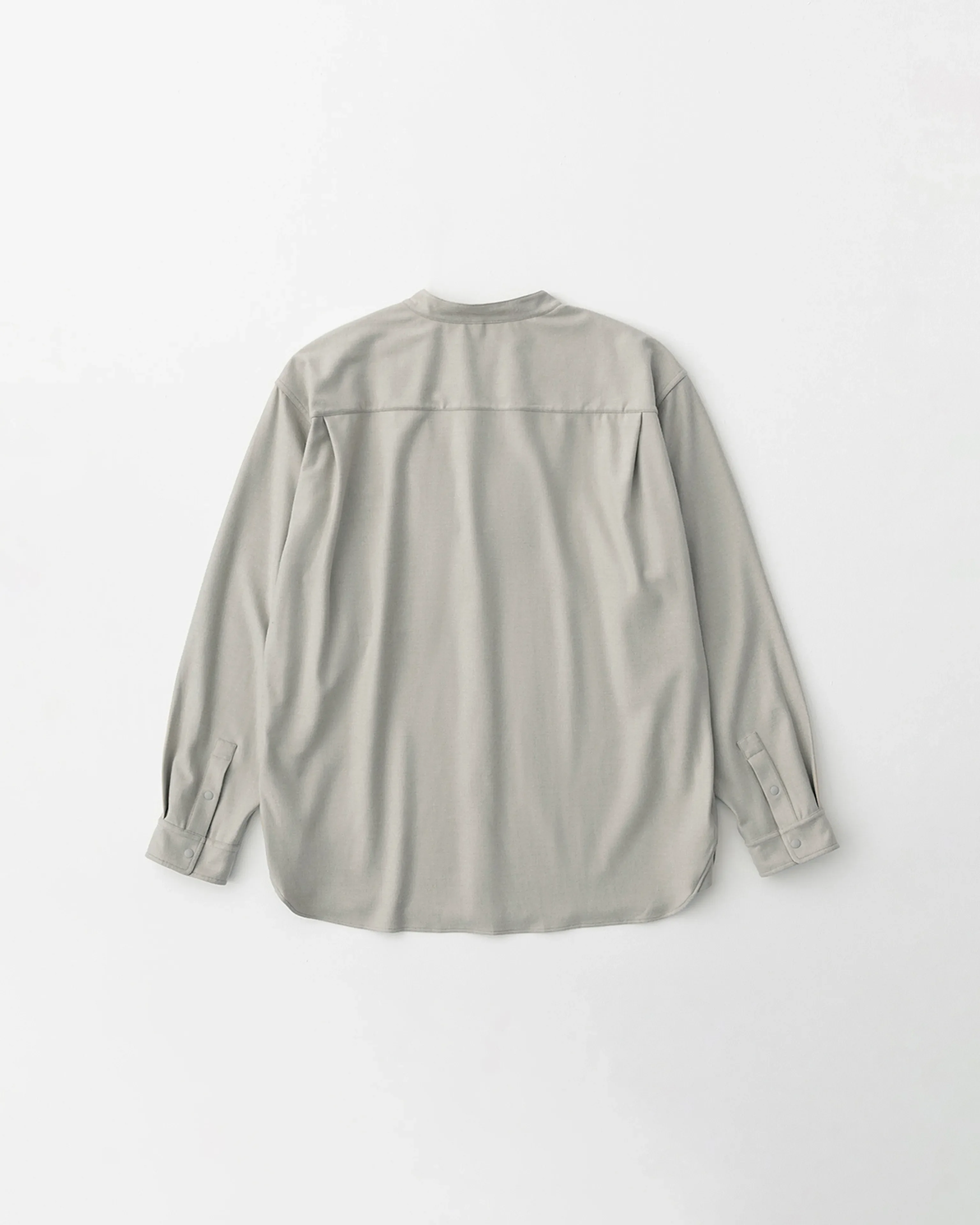Fleece-Touch Band Collar Shirt - Image 7